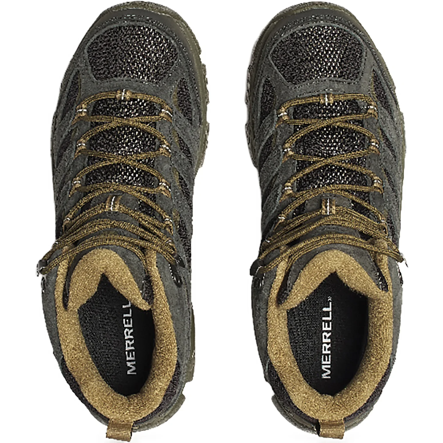 Merrell Moab 3 Mid Waterproof Men's Athletic Shoes Hiking Trail Black/Beluga - Image 2