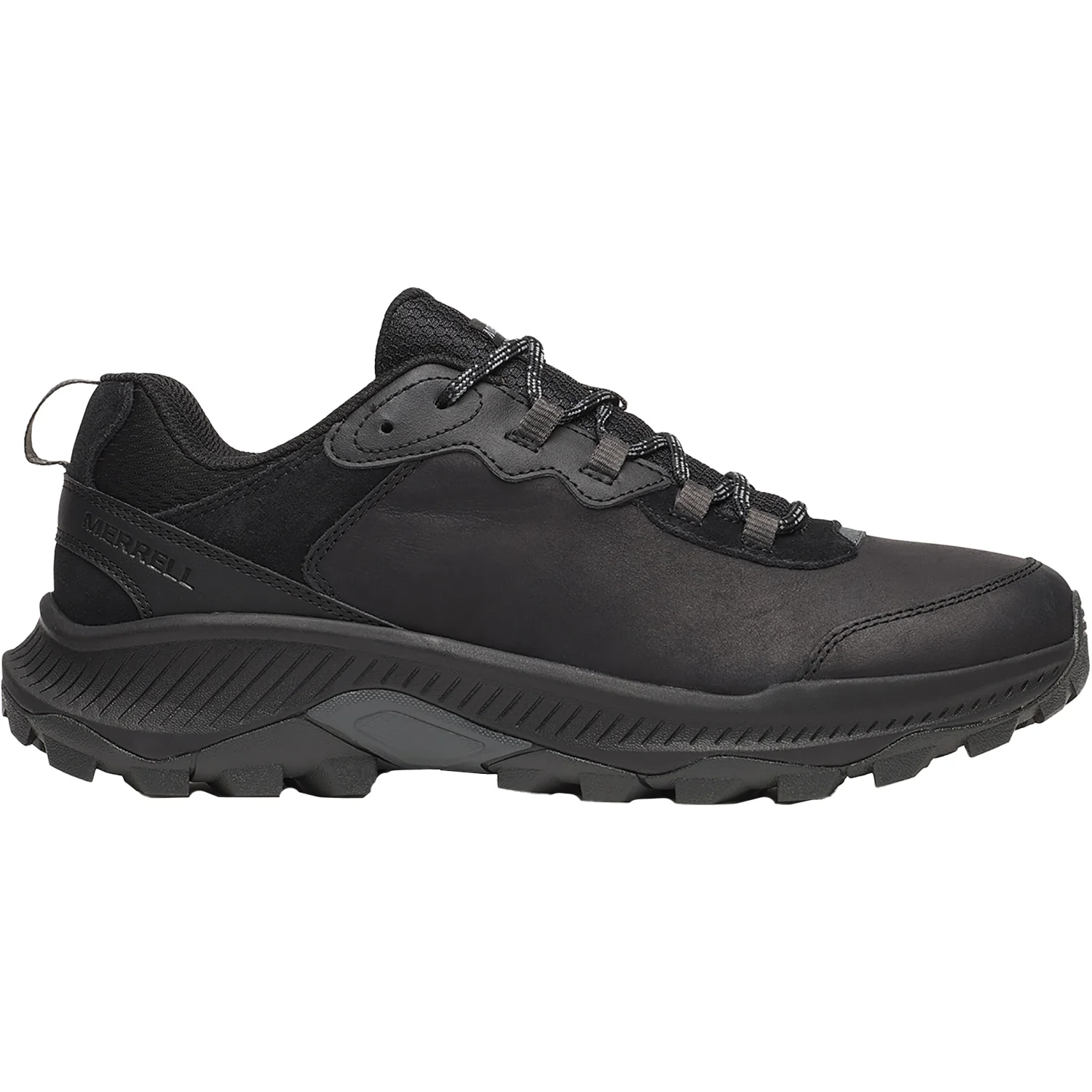 Merrell Speed Strike 2 Slip-Resistant Men's Athletic Shoes Trail/Hiking Black Leather