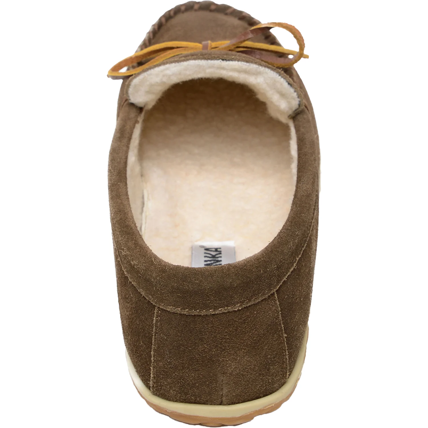 Minnetonka Tomm Men's Slippers Autumn Brown W/R Suede - Image 5