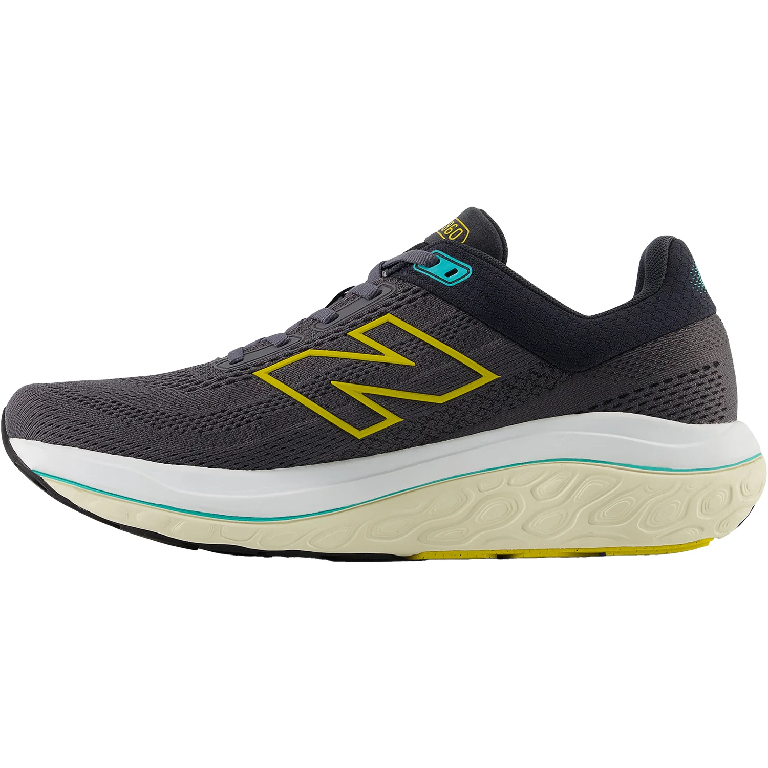 New Balance Fresh Foam X M860A14 (Stability Support) Men's Athletic Shoes Magnet/Ginger Lemon/Cyber Jade Mesh - Image 3
