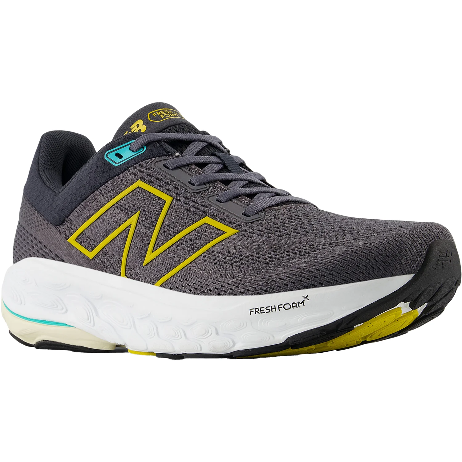 New Balance Fresh Foam X M860A14 (Stability Support) Men's Athletic Shoes Magnet/Ginger Lemon/Cyber Jade Mesh - Image 5