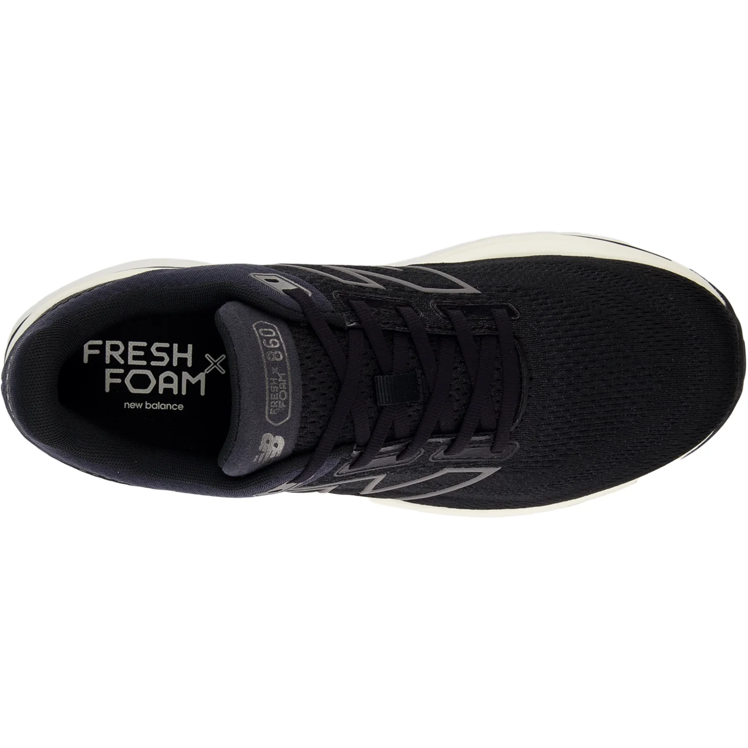New Balance Fresh Foam X M860K14 (Neutral Support) (Stability Support) Men's Athletic Shoes Black/Phantom/Seasalt Mesh - Image 2