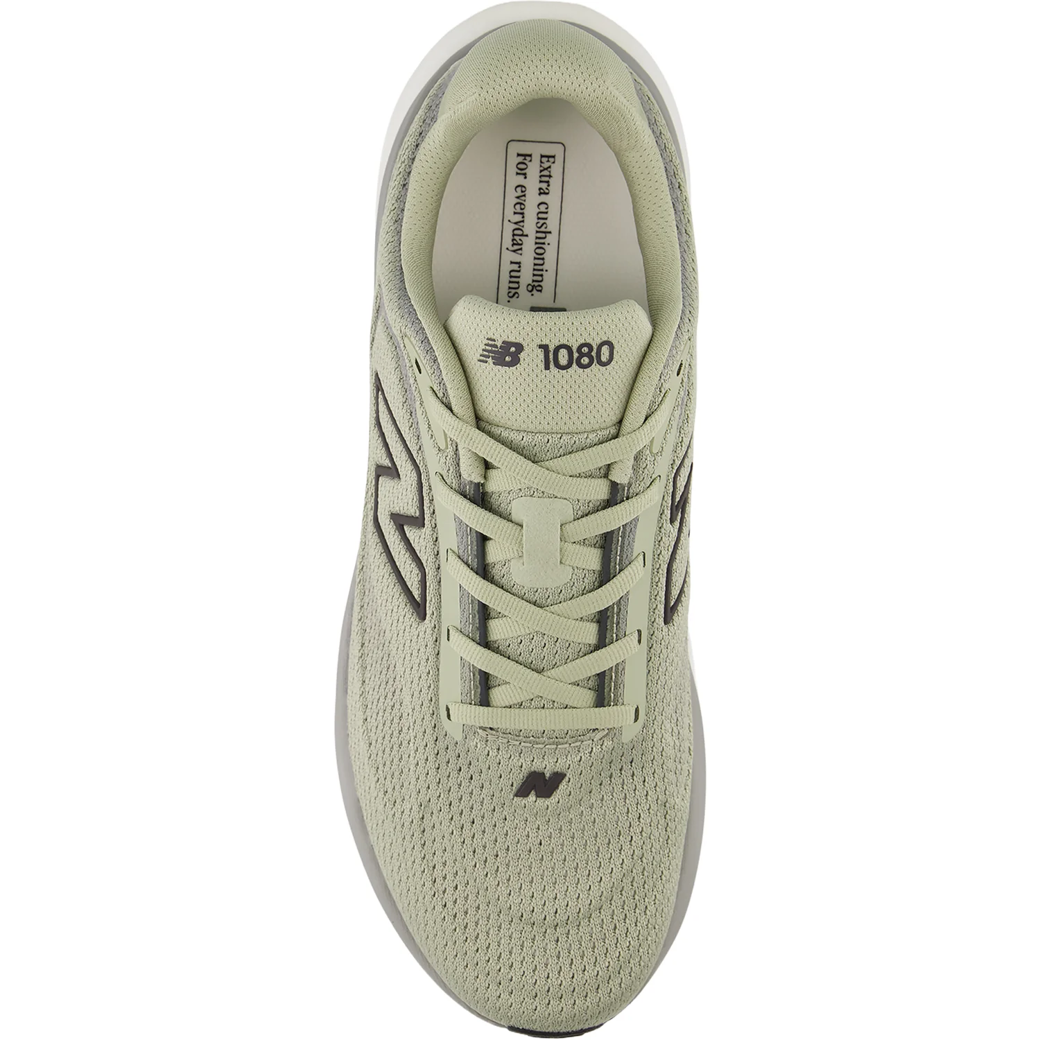 New Balance 1080v15 (Neutral Support) Men's Athletic Shoes Olivine/Faded Black - Image 2
