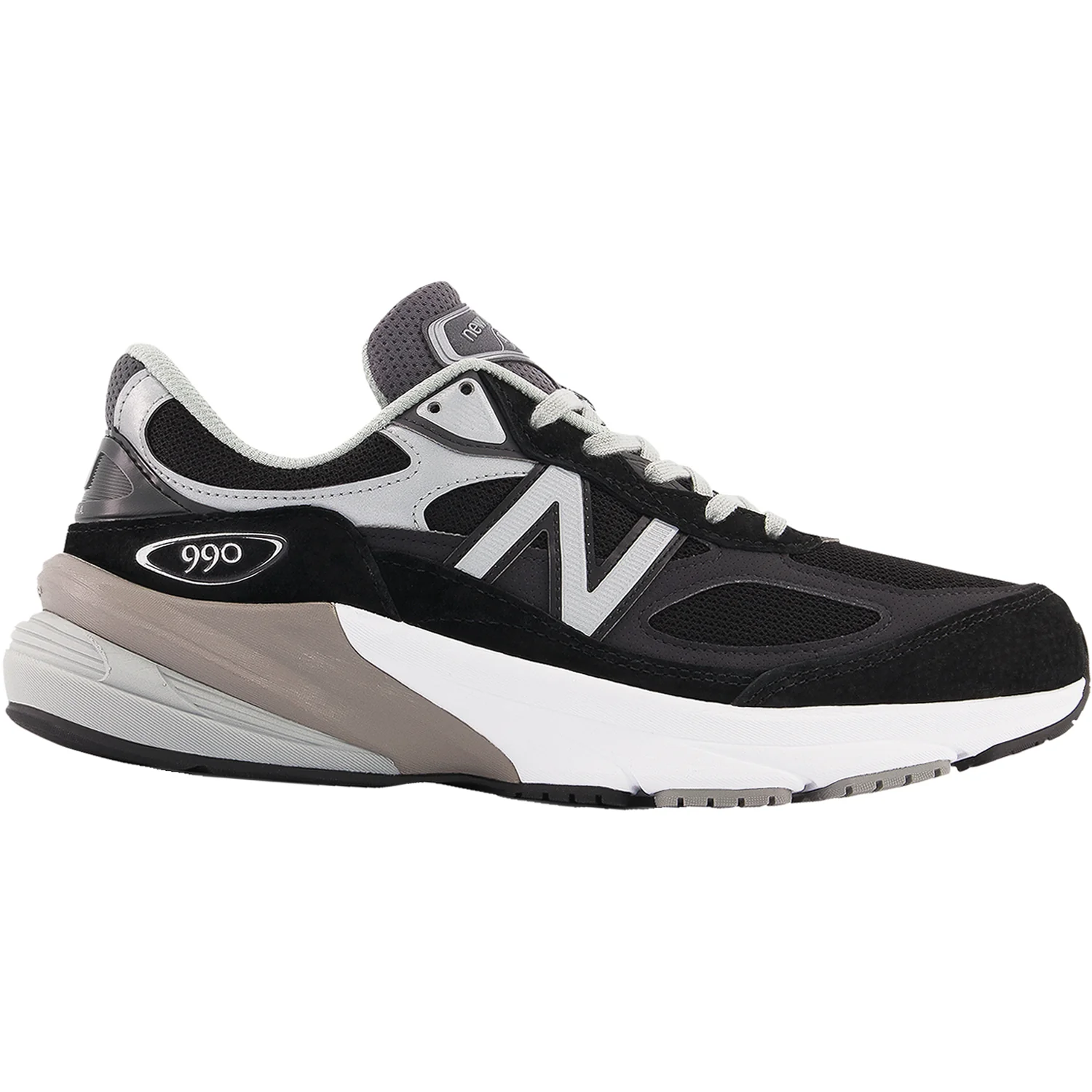 New Balance M990BK6- Made in USA Men's Running Shoes Black Suede/Mesh