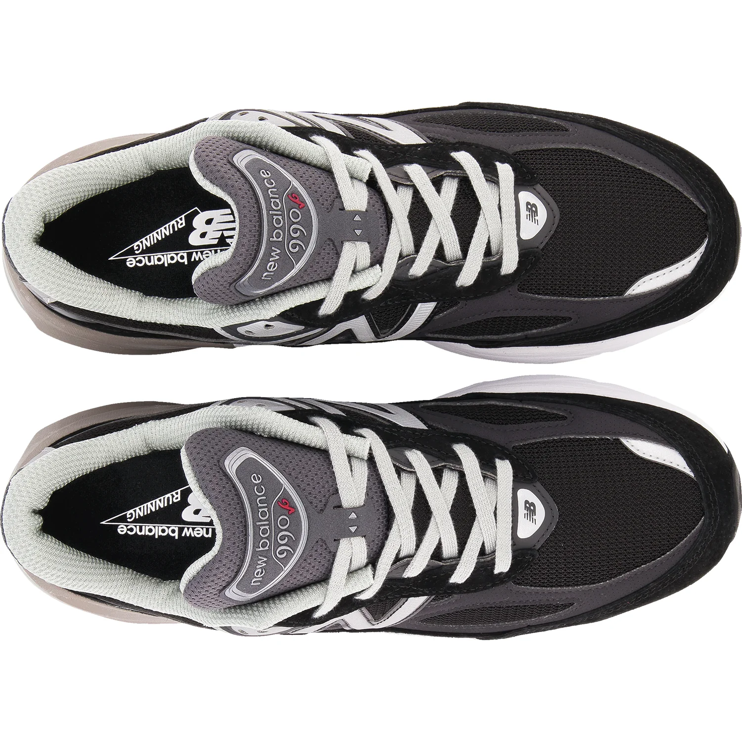 New Balance M990BK6- Made in USA Men's Running Shoes Black Suede/Mesh - Image 2