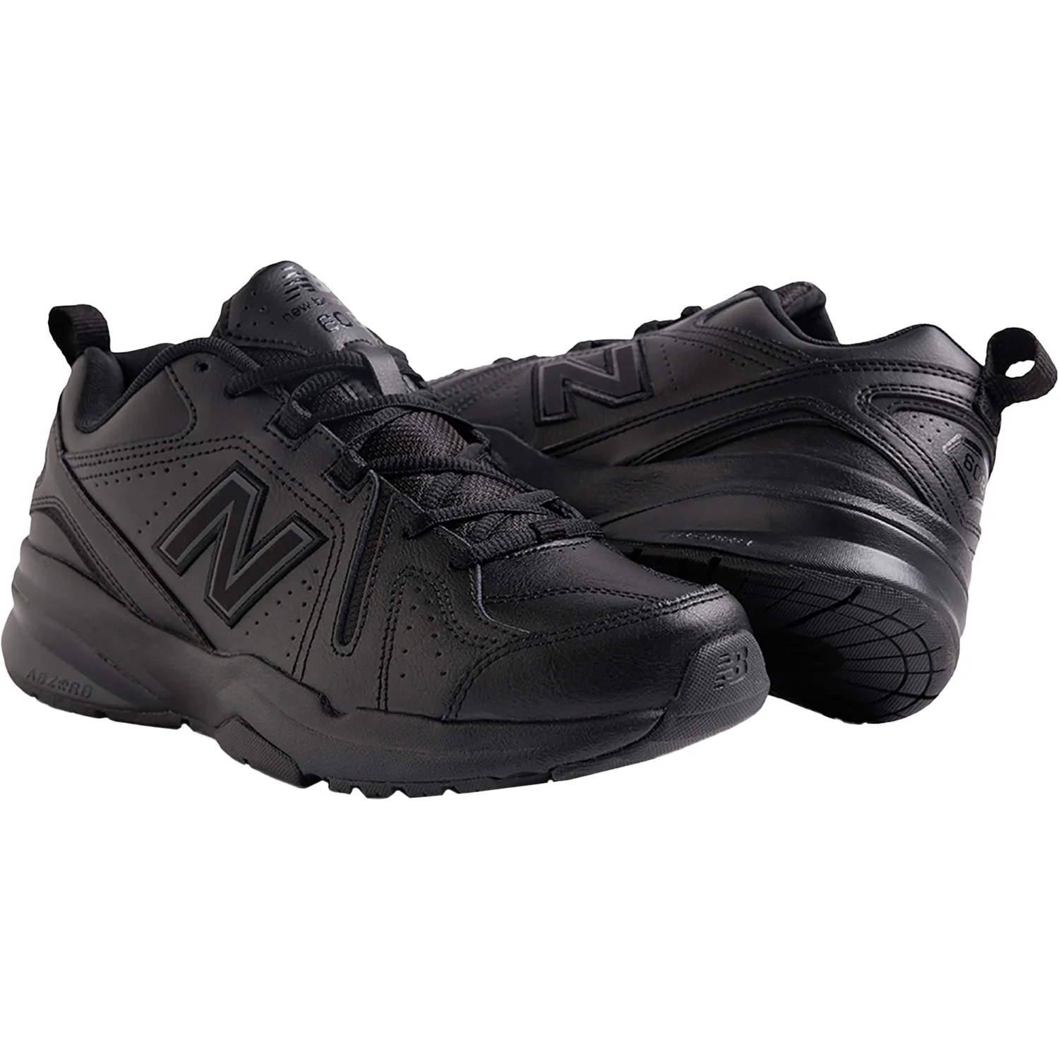 New Balance MX608AB5 - Slip Resistant Men's Athletic Shoes Black Leather - Image 6