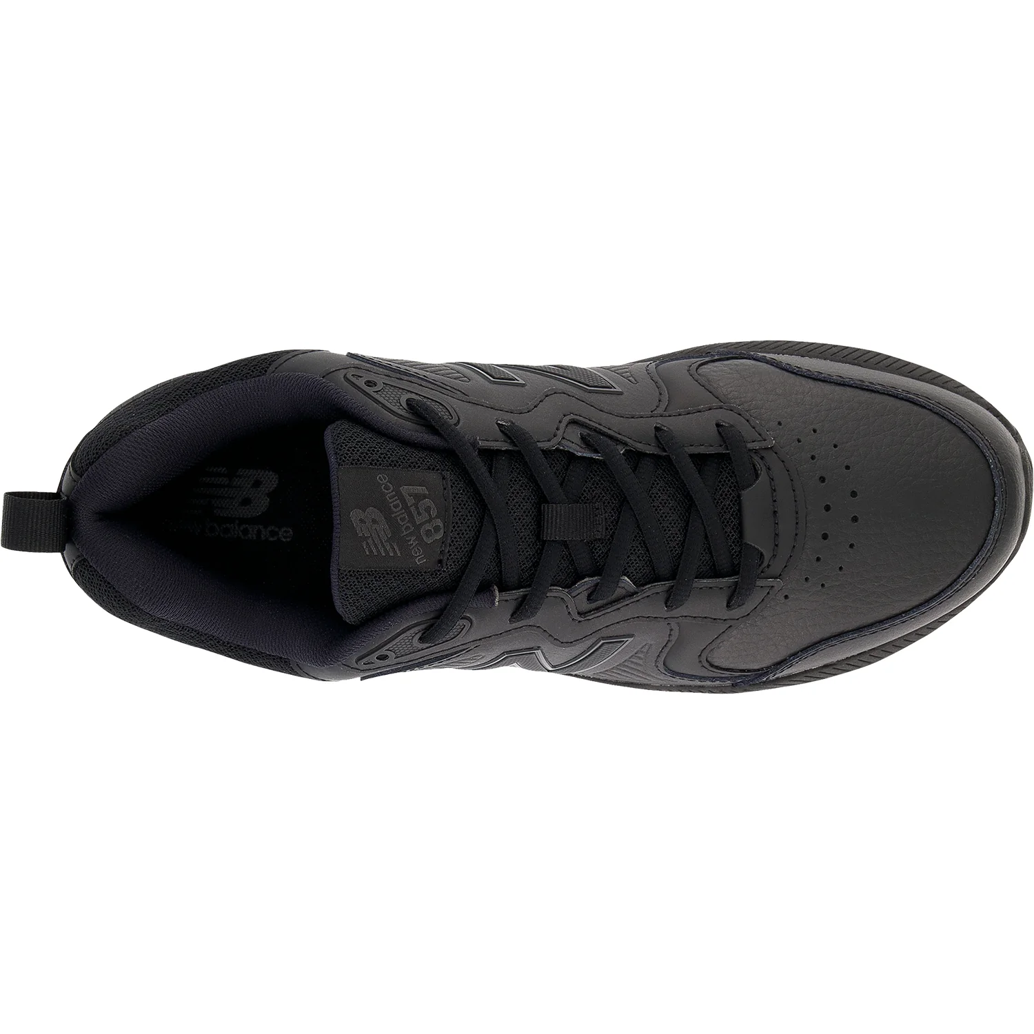 New Balance MX857AM3 Men's Training Shoes Black Leather - Image 2
