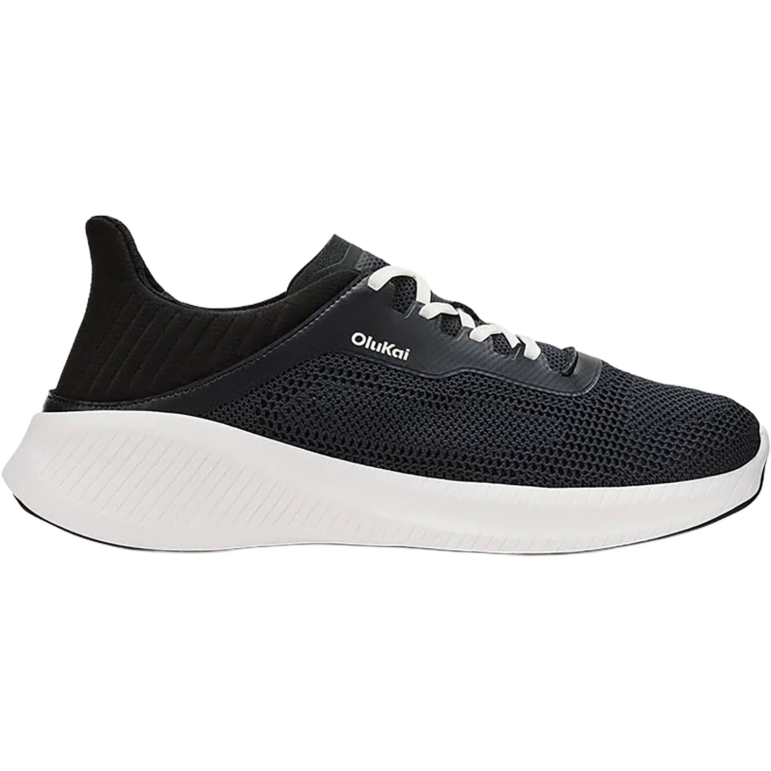 OluKai Island Hopper Men's Lace Up Shoes Lava Rock/Lava Rock Mesh
