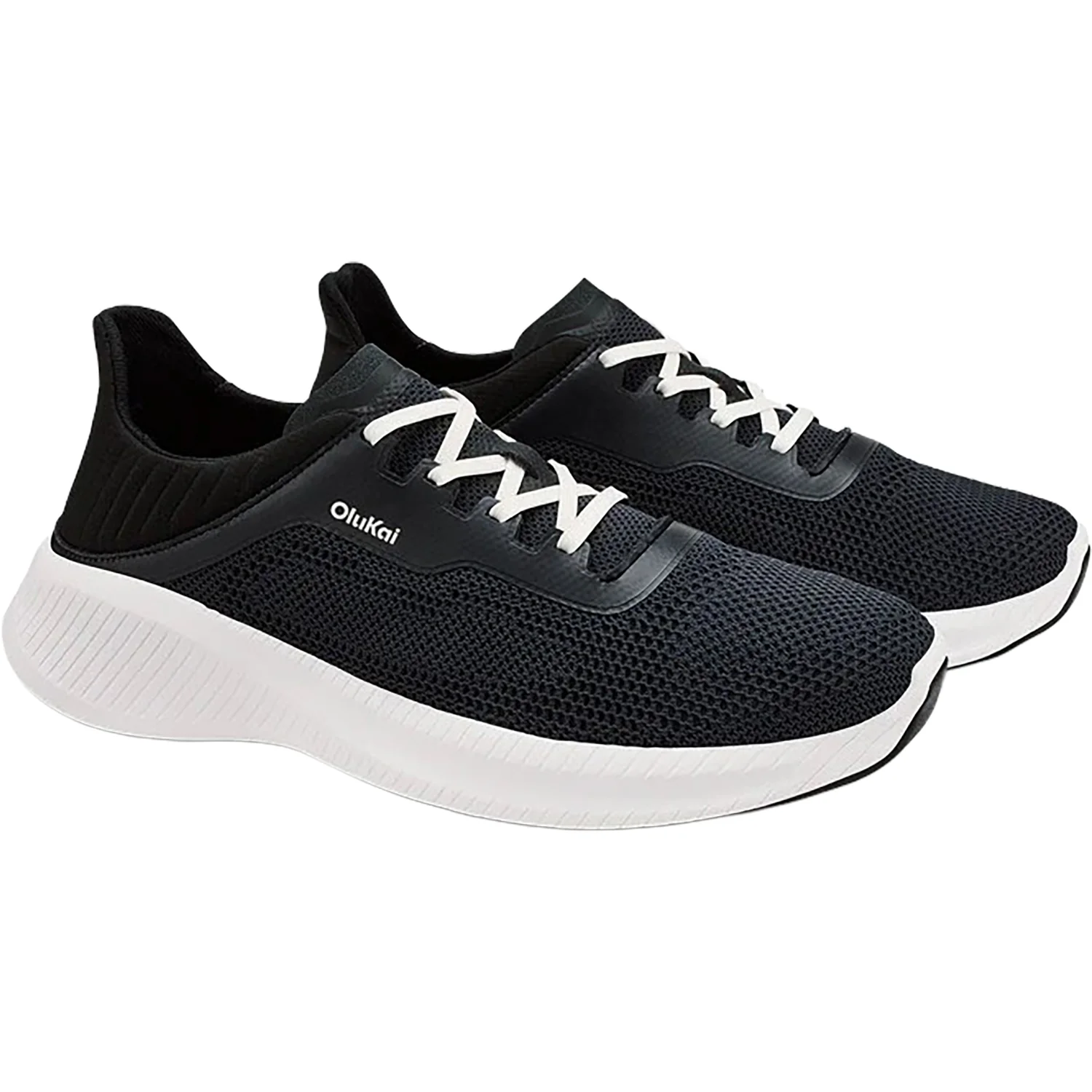 OluKai Island Hopper Men's Lace Up Shoes Lava Rock/Lava Rock Mesh - Image 4