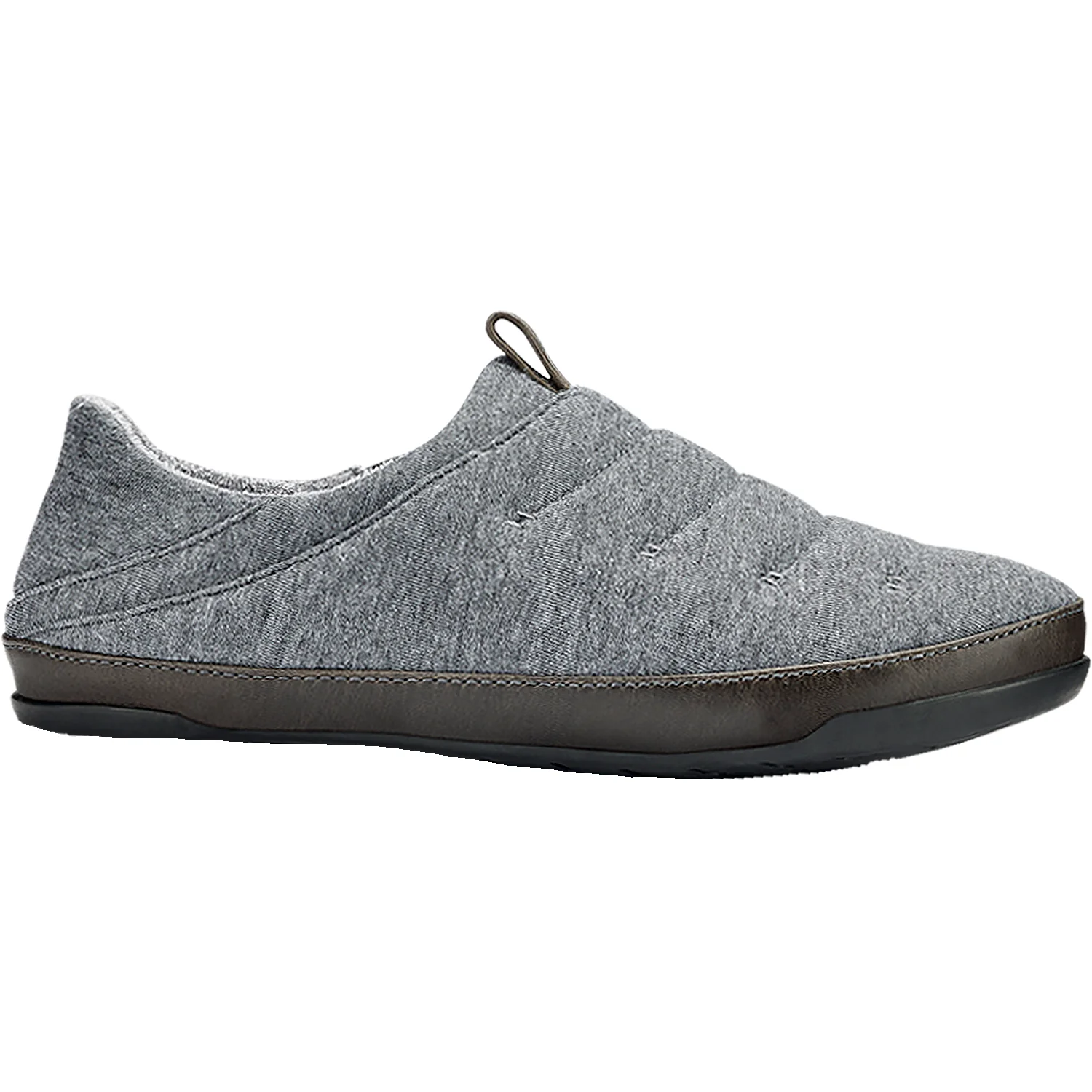 OluKai Mahana Men's Jersey Slippers Dark Shadow Jersey Knit