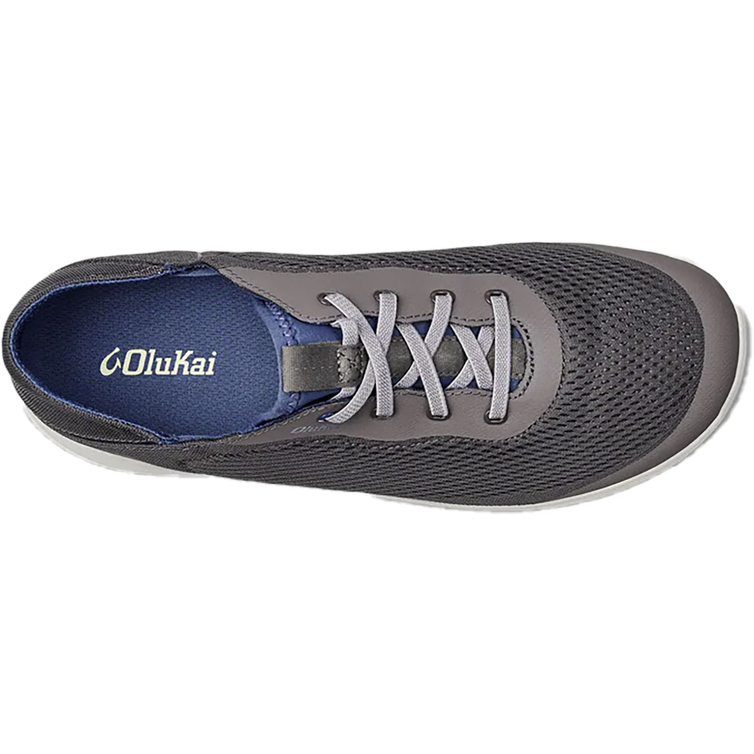 OluKai Moku Pae Mesh Men's Walking Shoes Pavement/Vintage Blue - Image 2