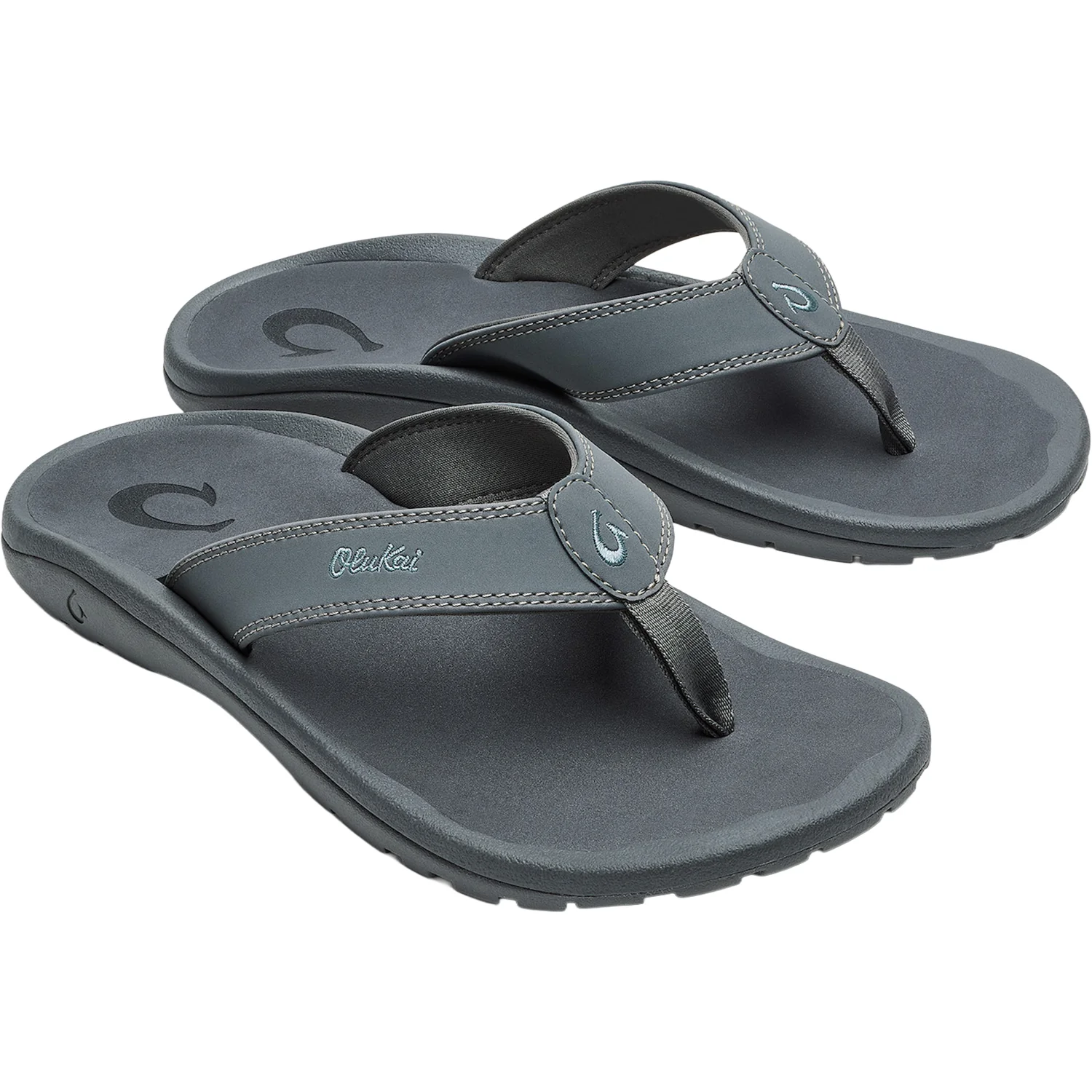 OluKai Ohana Men's Sandals Thong Sandals Rock/Rock - Image 4