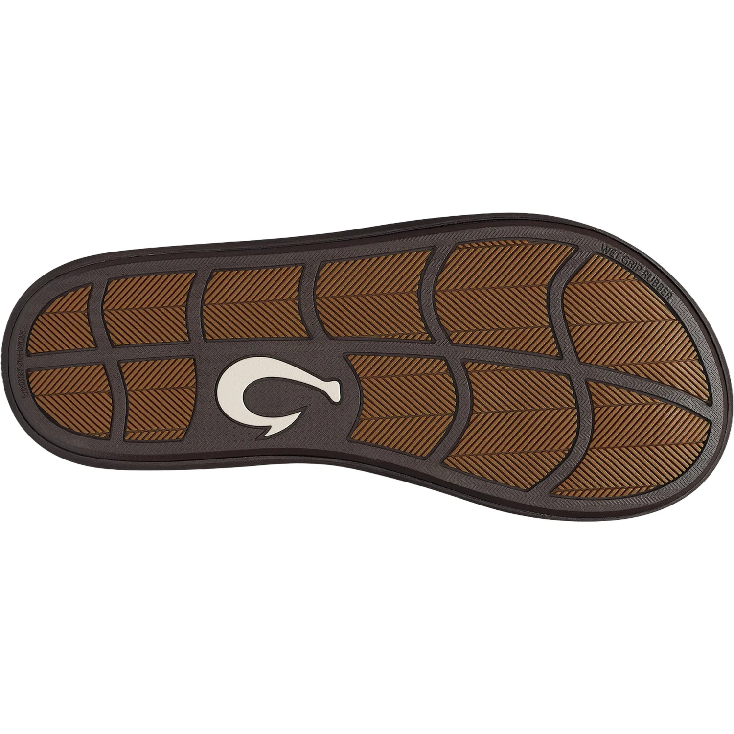 OluKai Pili Men's Thong Sandals Tan/Dark Java - Image 3