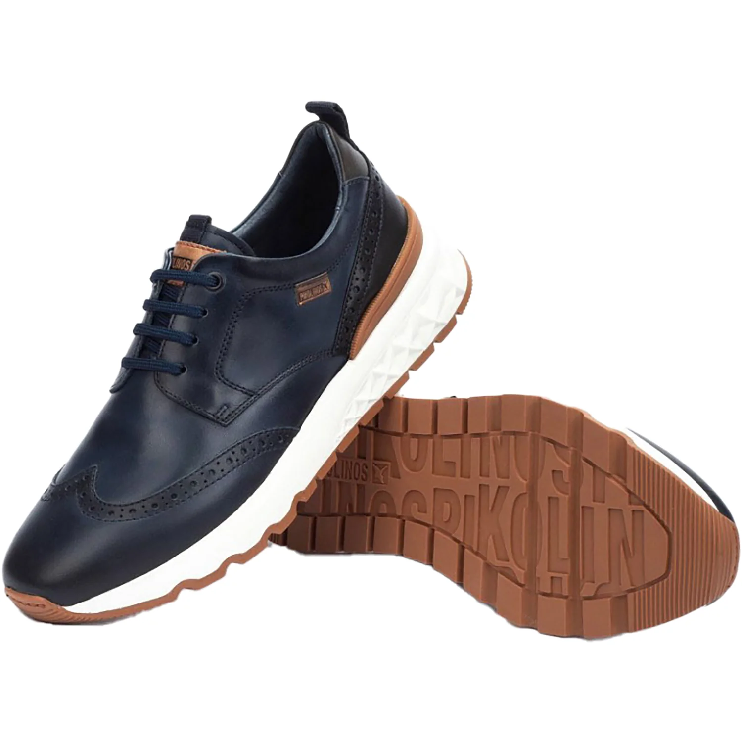 Pikolinos Aranda M8R-4019C1 Men's Shoes Blue Leather - Image 3
