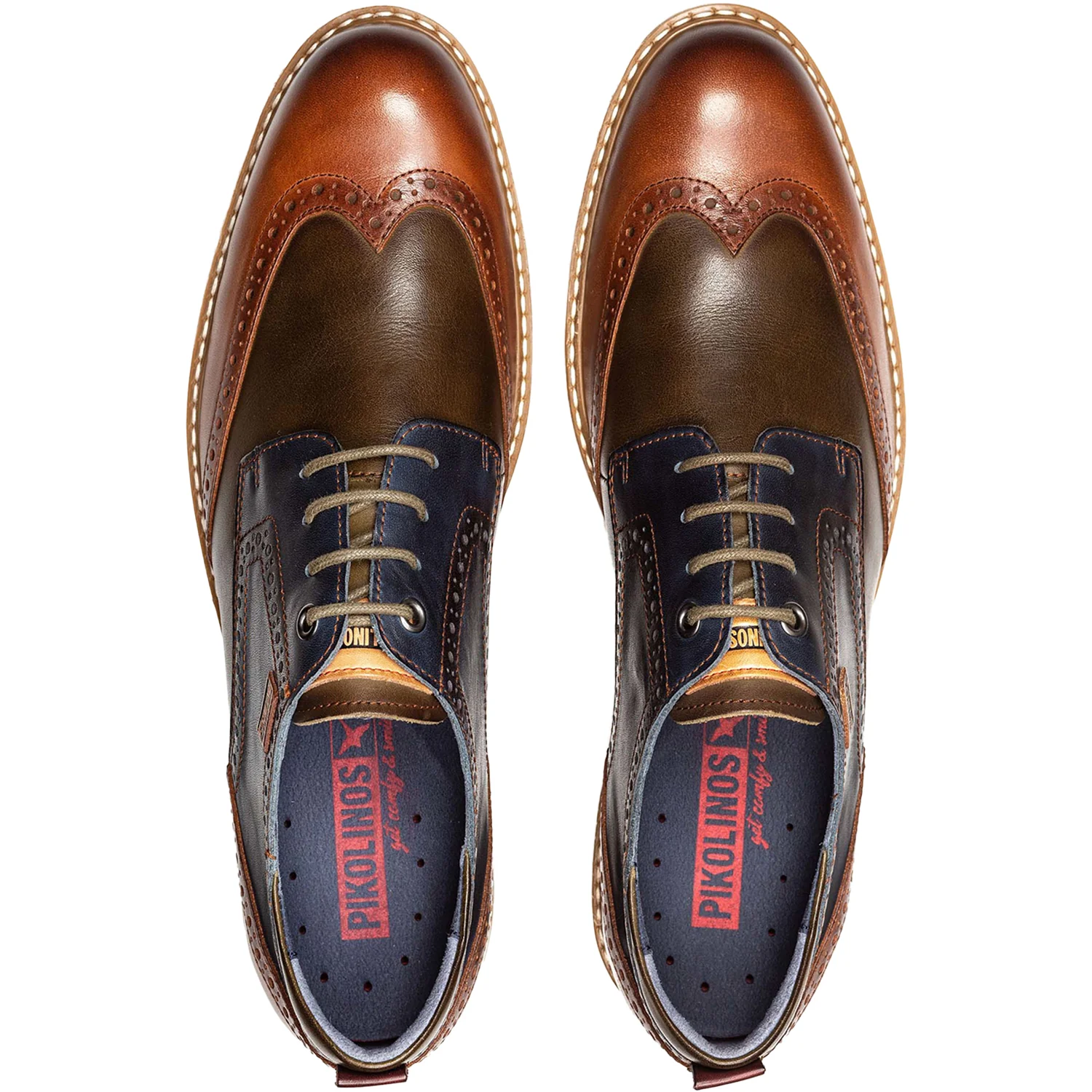 Pikolinos Avila M1T-4191C1 Men's Dress Shoes Brandy Leather - Image 2