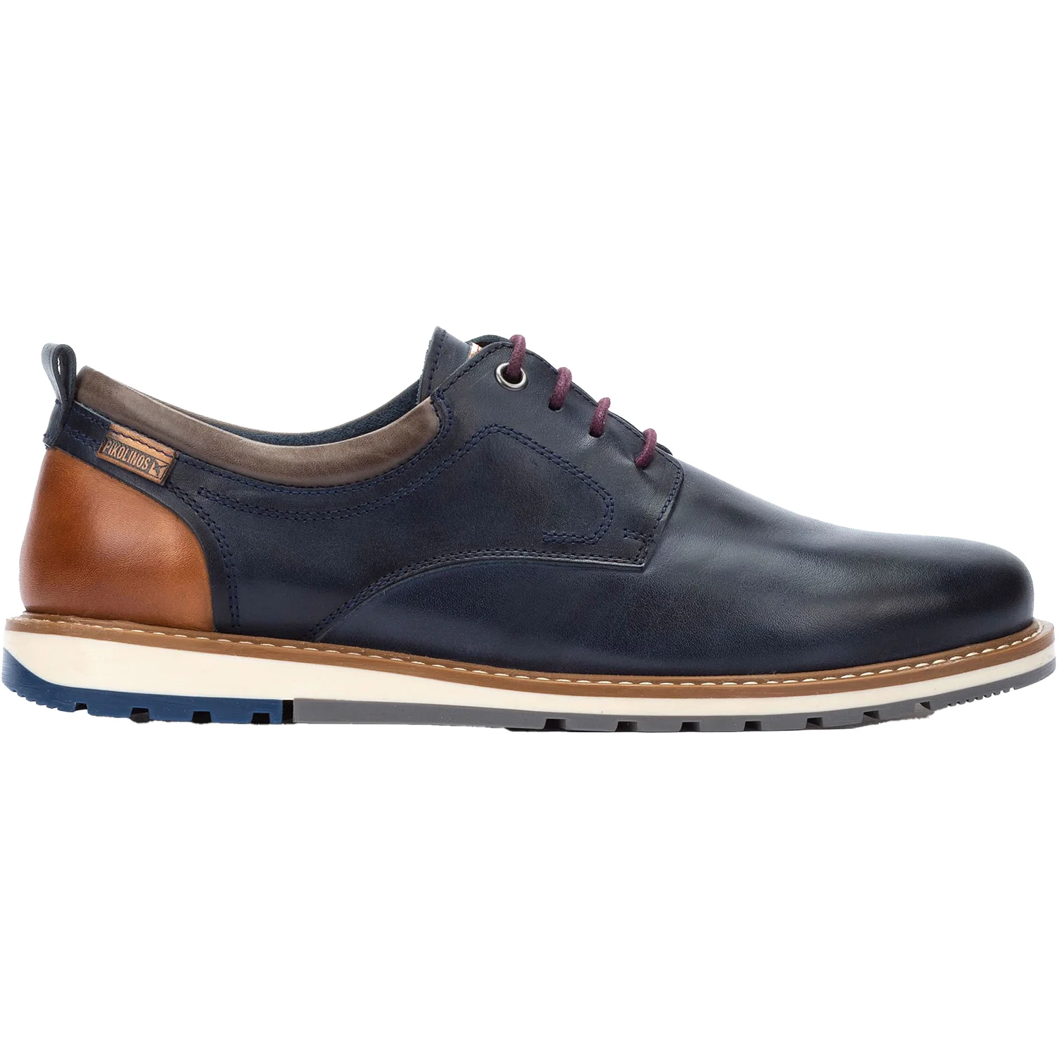 Pikolinos Berna M8J-4183 Men's Lace Up Shoes Blue Leather
