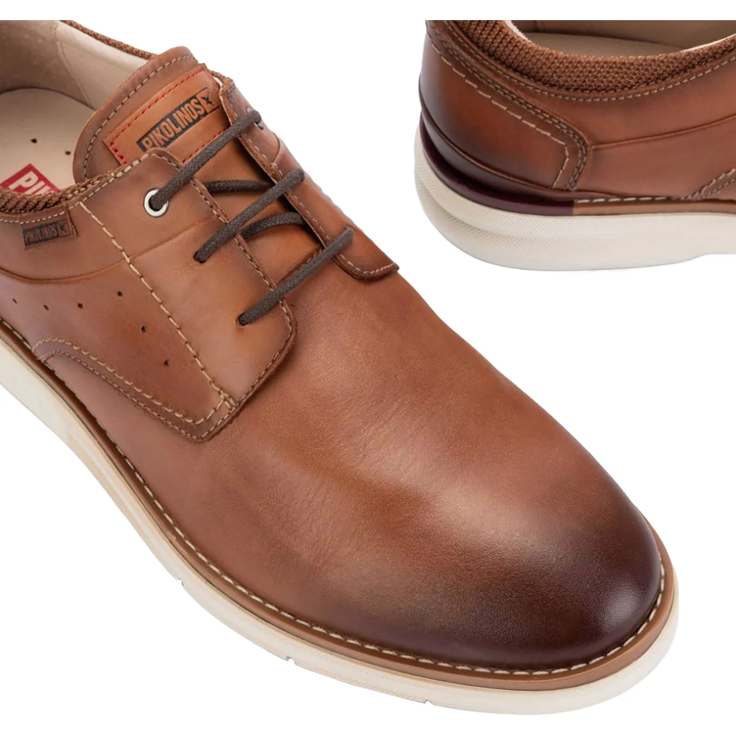 Pikolinos Manacor M1A-4276C1 Men's Lace Up Shoes Brandy - Image 6
