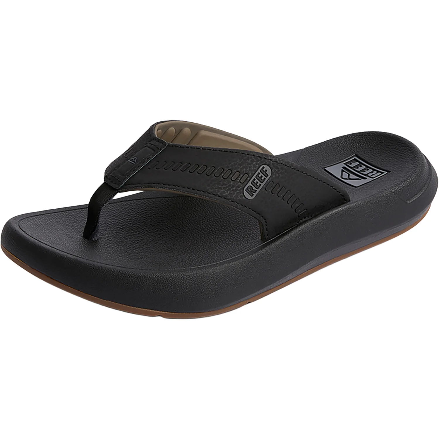 Reef Cruiser Men's Recovery Slide Sandals Sandals Black/Grey - Image 3