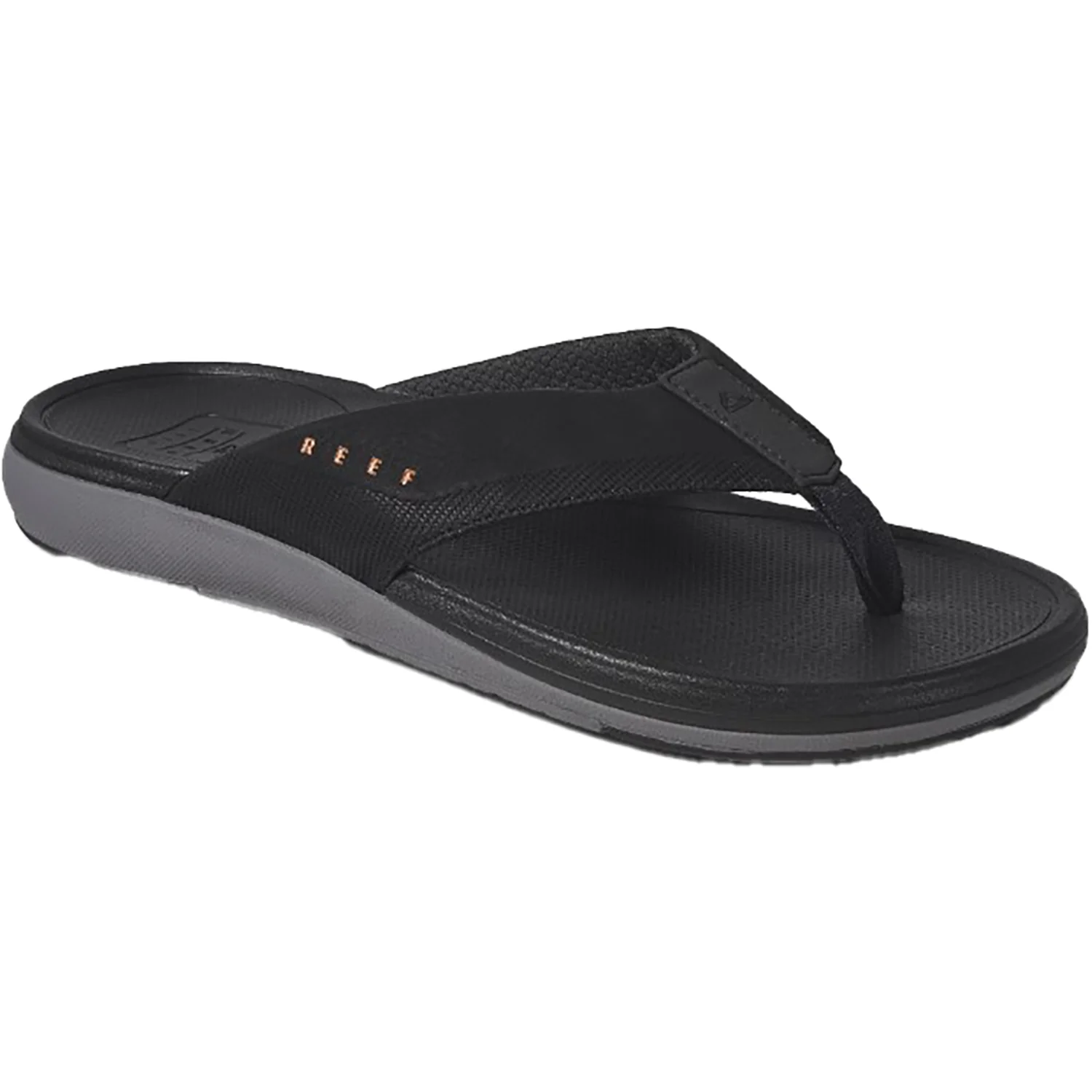 Reef Cushion Norte Men's Flip Flops Sandals Dark Grey Mesh - Image 3