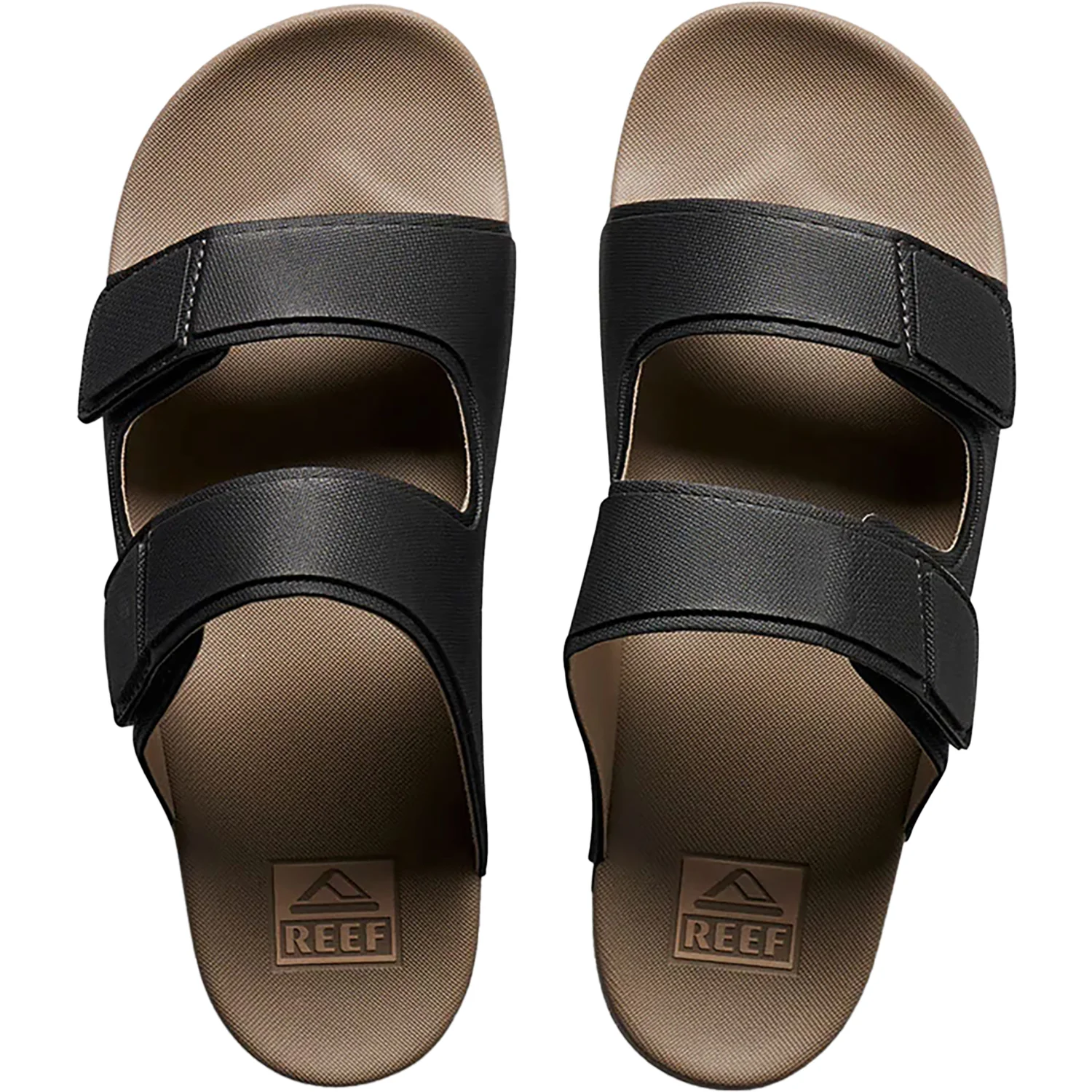 Reef Cushion Tradewind Men's Sandals Slides Black/Fossil Synthetic - Image 2