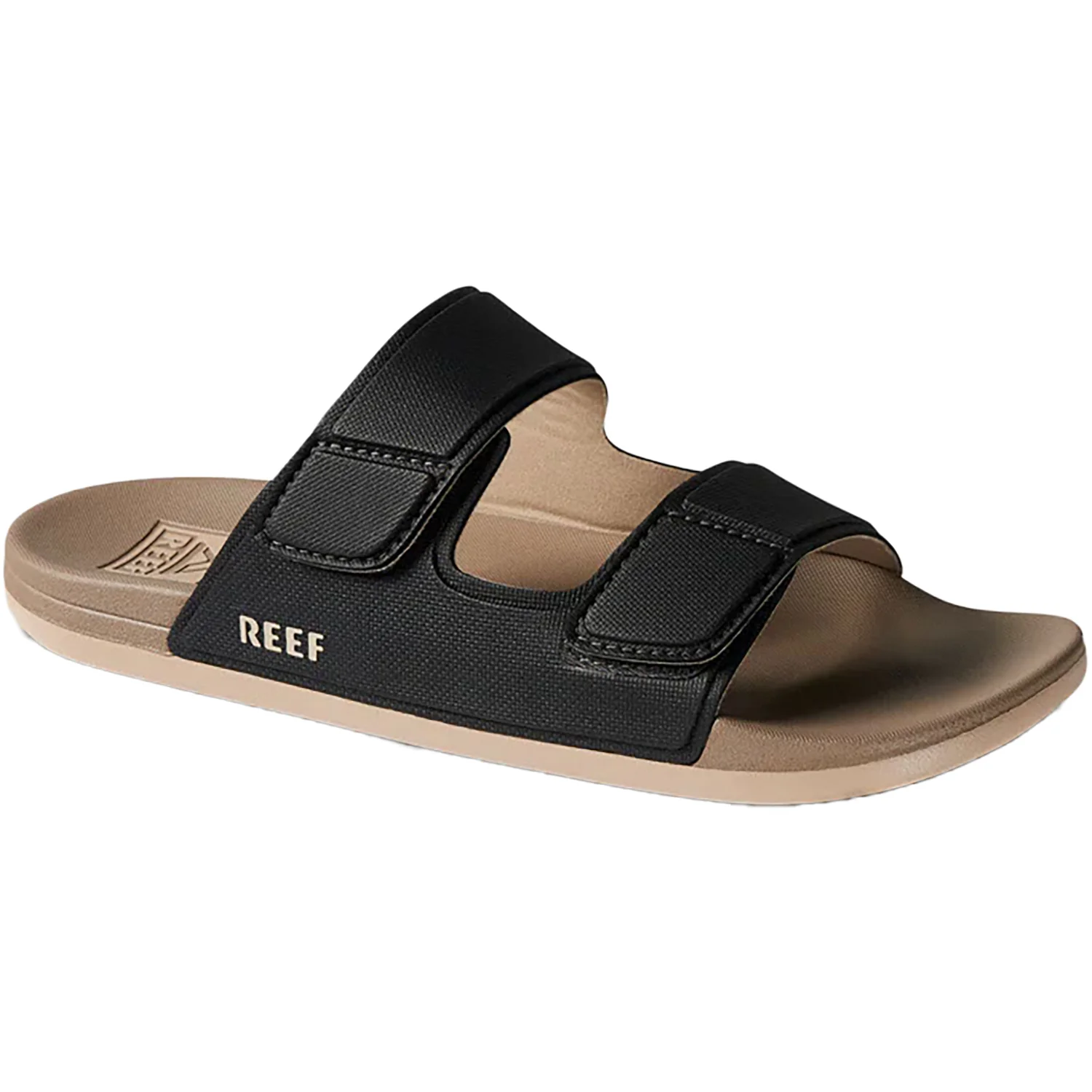 Reef Cushion Tradewind Men's Sandals Slides Black/Fossil Synthetic - Image 3