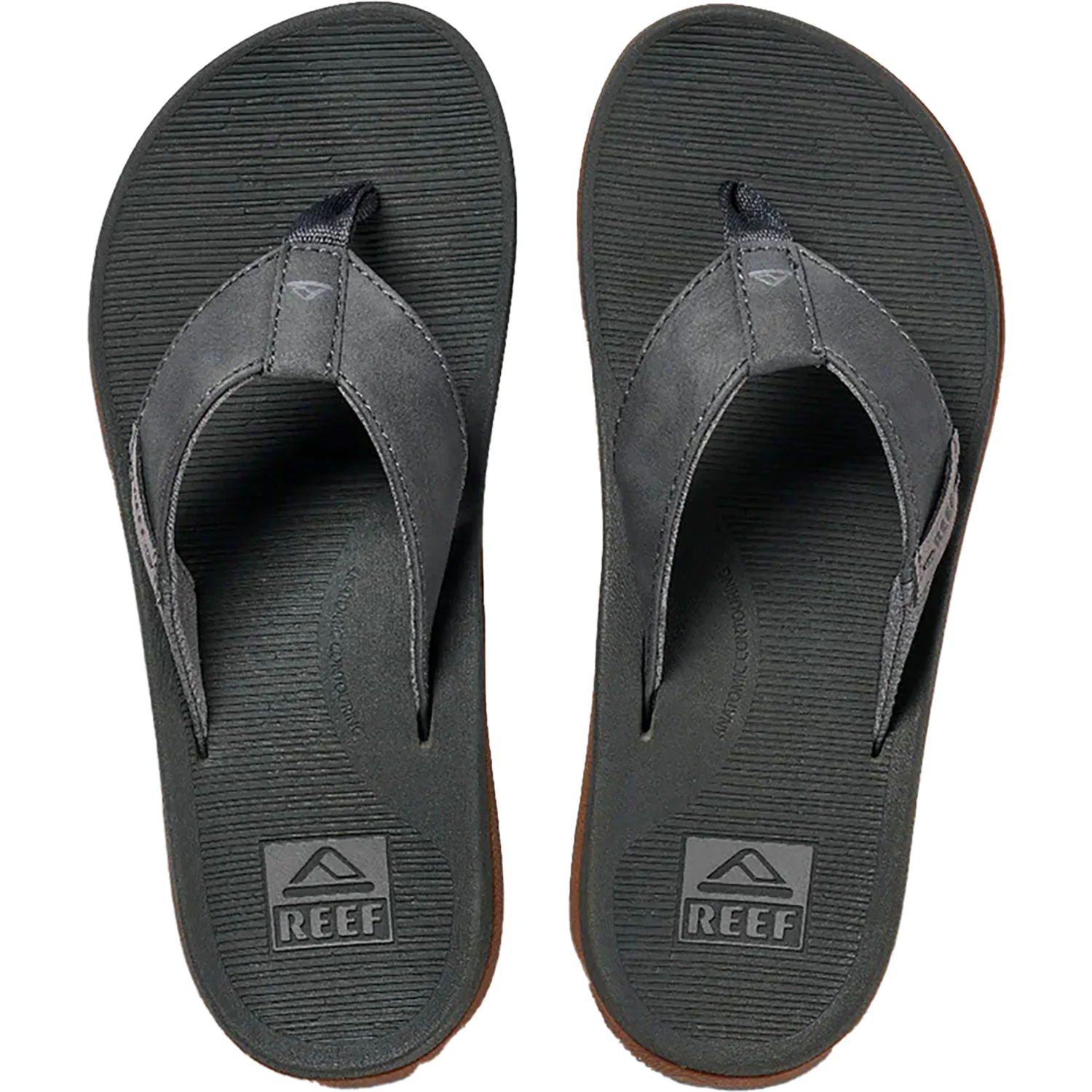 Reef Reef Santa Ana Men's Sandals Thong Sandals Grey Synthetic - Image 2