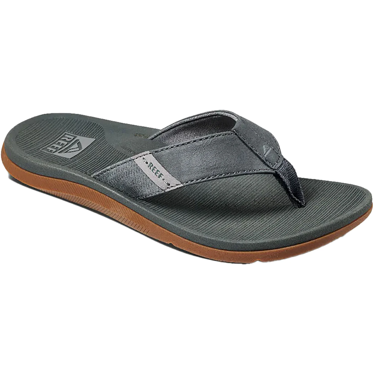 Reef Reef Santa Ana Men's Sandals Thong Sandals Grey Synthetic - Image 3