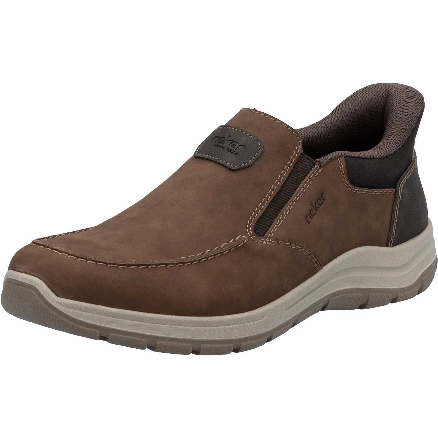 Rieker 03655-24 Hands-Free Men's Slip Ons Brown Leather - Image 5