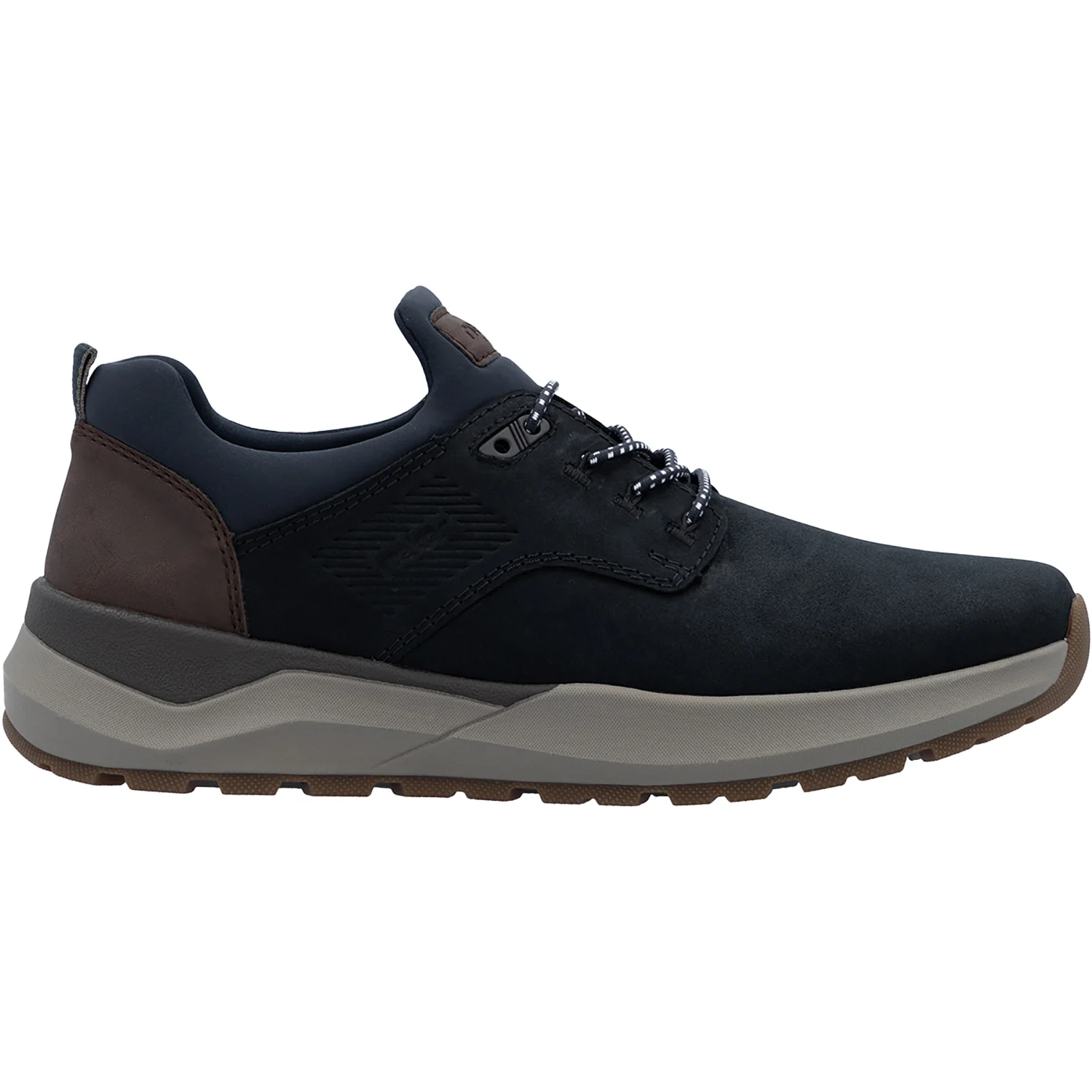 Rieker 06050-14 Thorben Men's Lace Up Shoes Pazifik/Schoko/Navy Leather