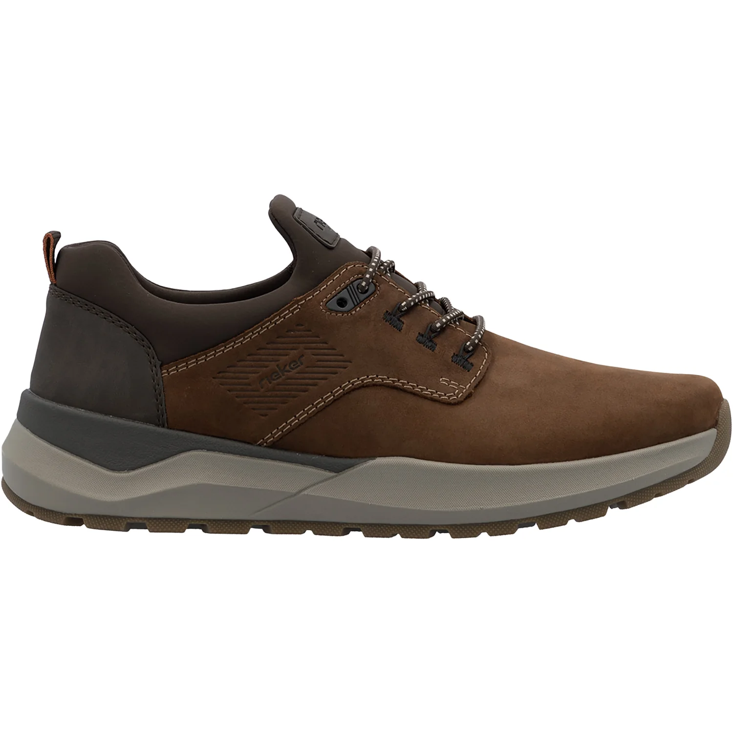 Rieker 06050-22 Thorben Men's Lace Up Shoes Noce/Moro/Braun Leather