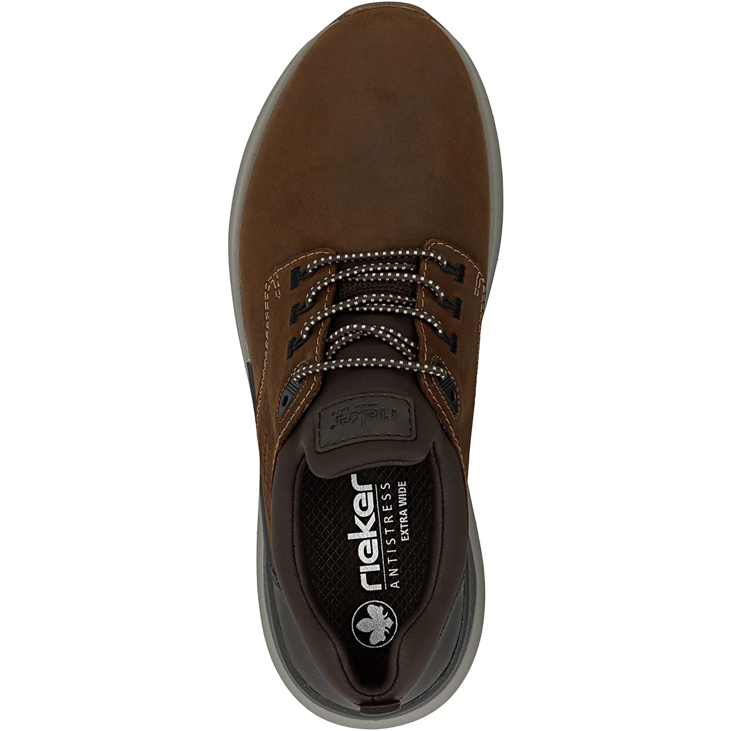 Rieker 06050-22 Thorben Men's Lace Up Shoes Noce/Moro/Braun Leather - Image 2