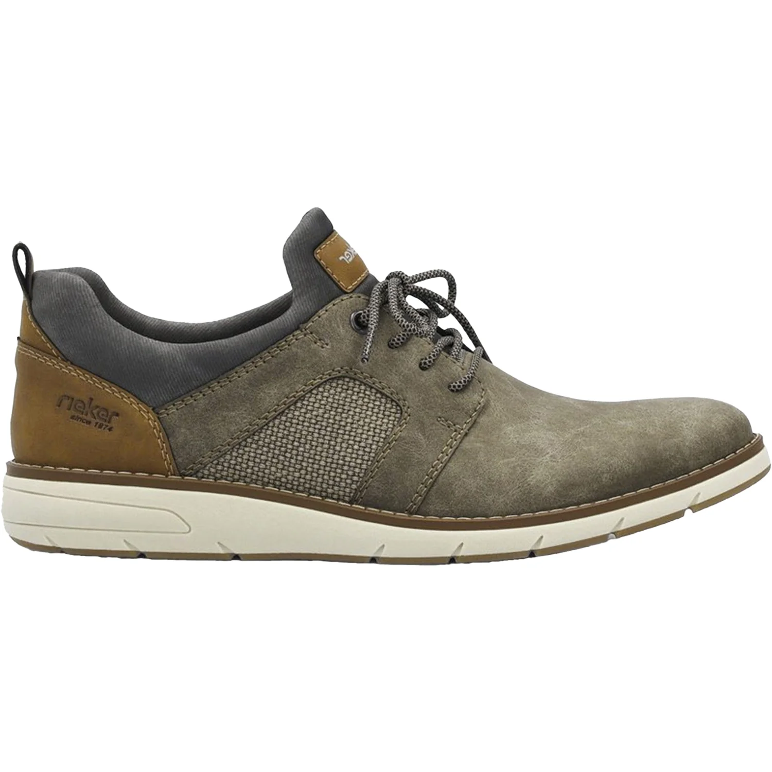 Rieker 11351-25 Dustin 51 Men's Slip Ons Kaffee/Fango/Rauch/Nuss Synthetic