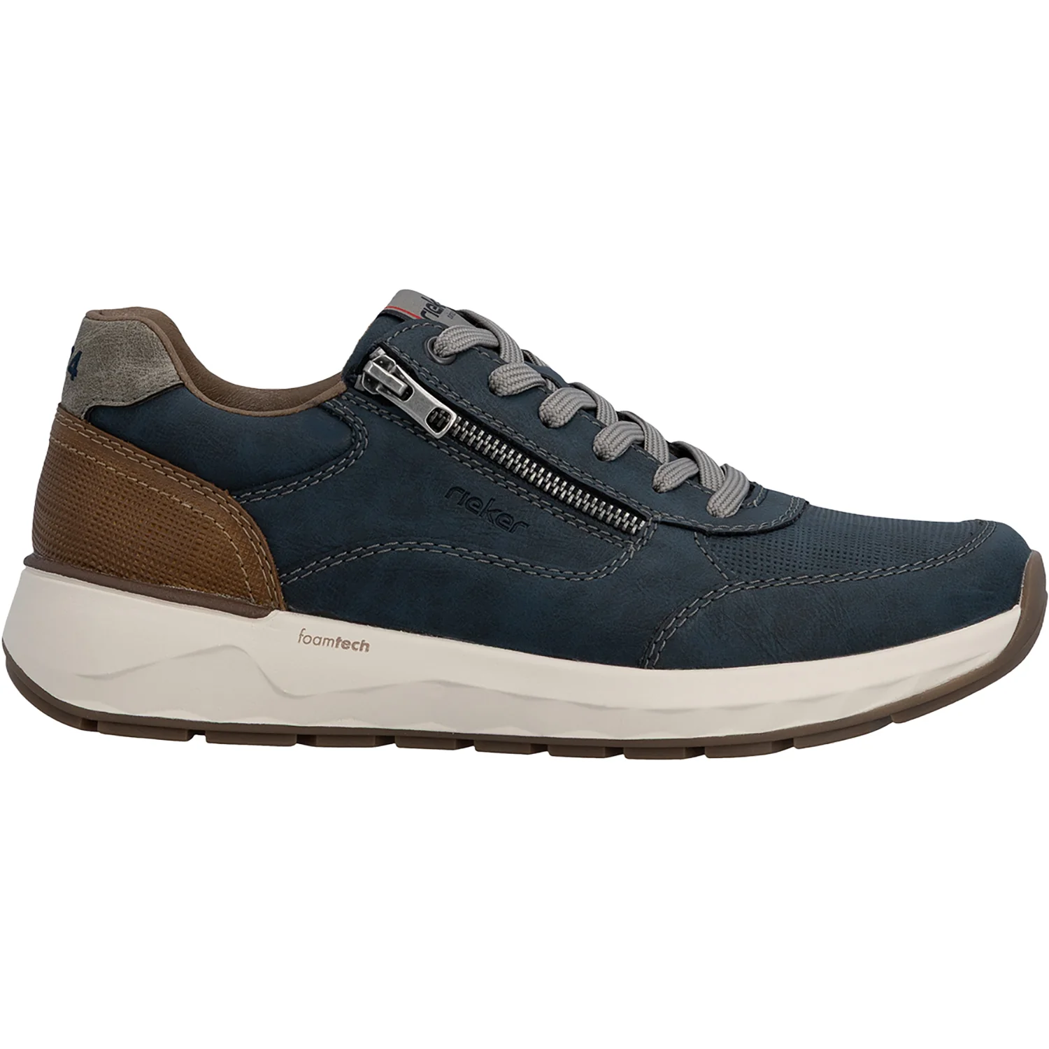Rieker 11504-14 Men's Lace Up Shoes Midnight/Amaretto