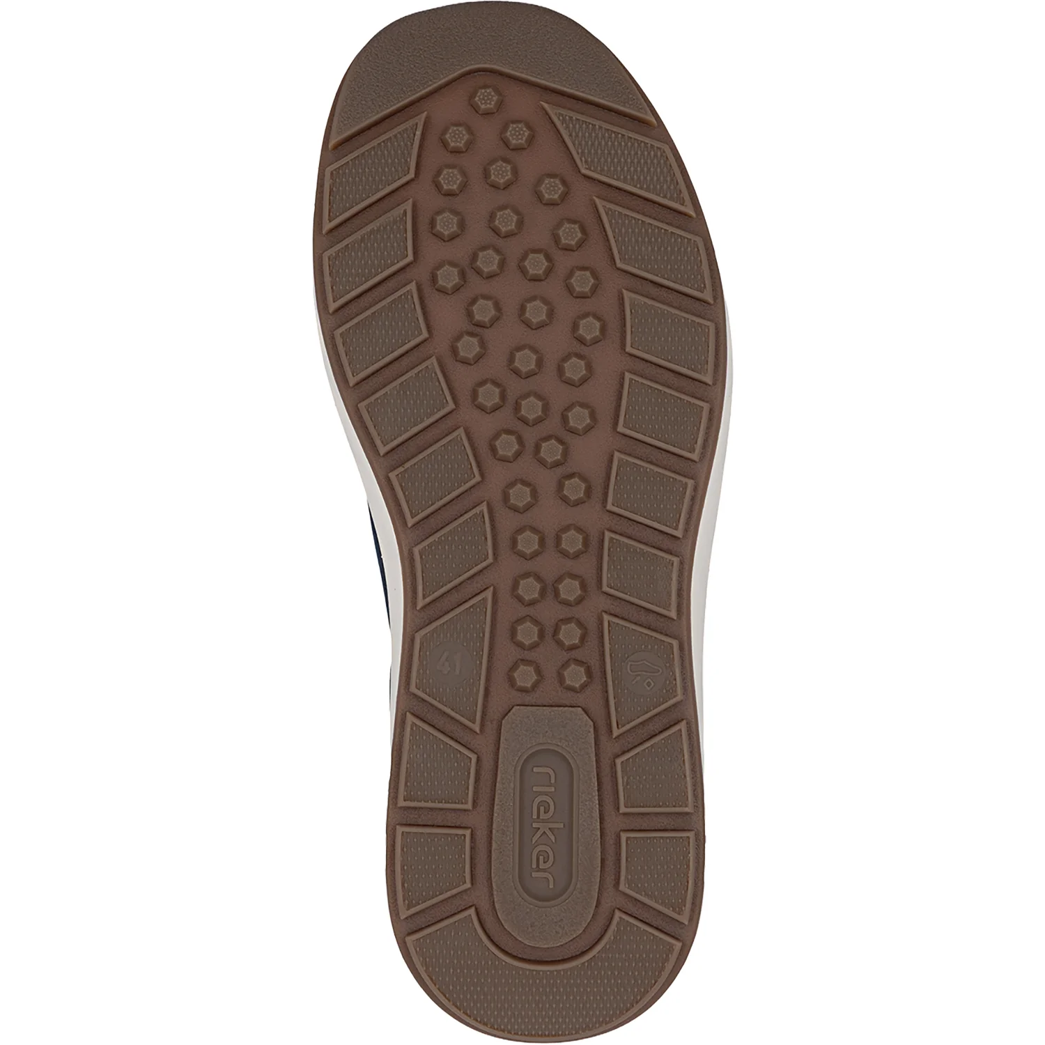 Rieker 11504-14 Men's Lace Up Shoes Midnight/Amaretto - Image 4