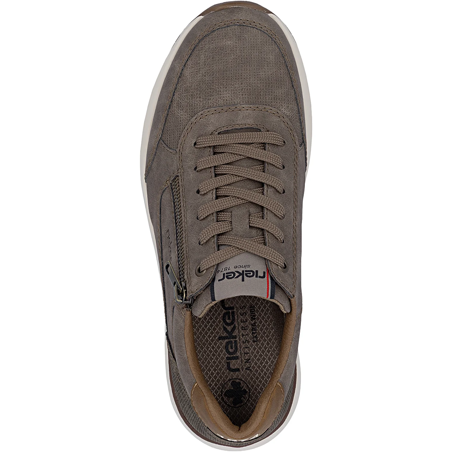 Rieker 11504-64 Men's Lace Up Shoes Pfeffer/Kaffee - Image 2