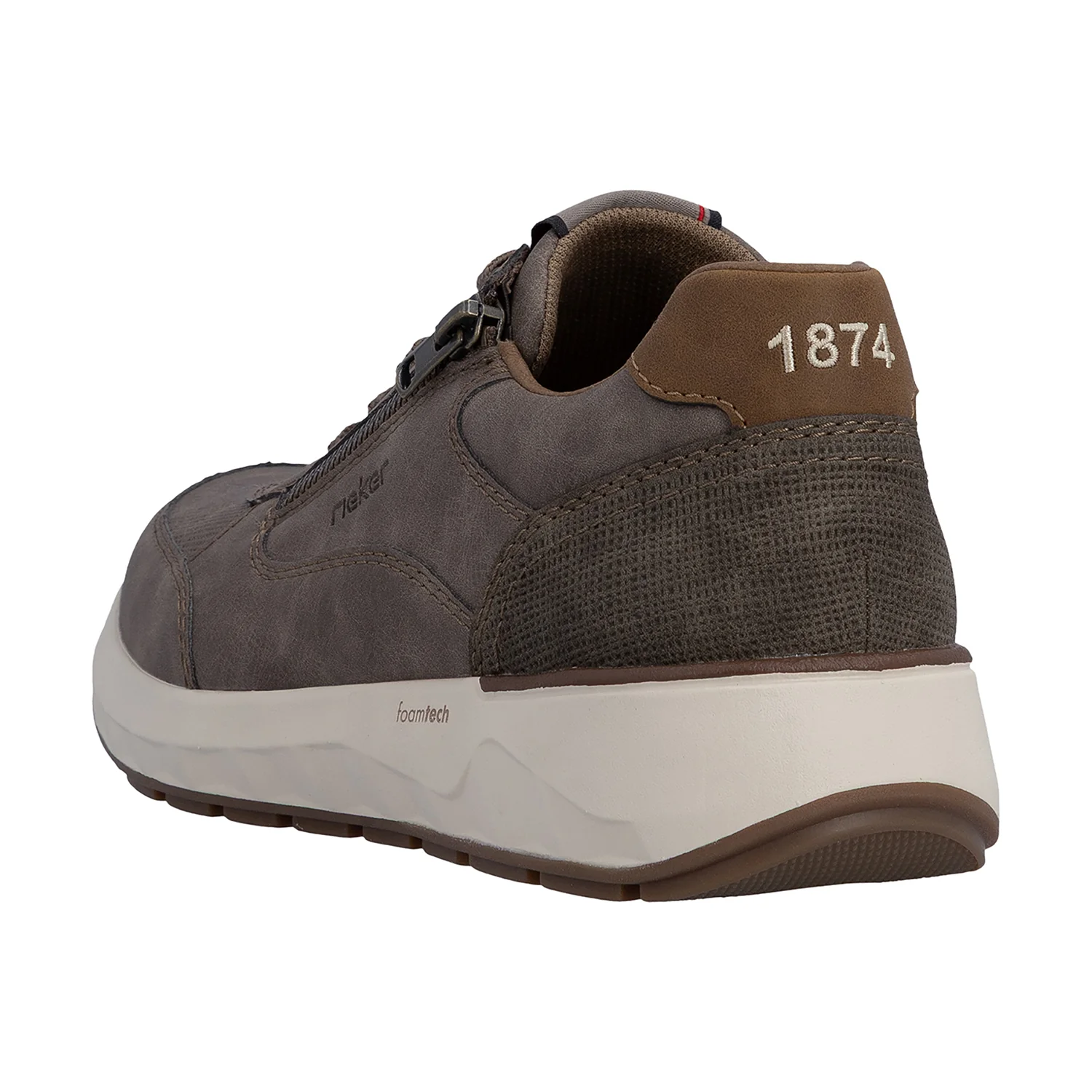 Rieker 11504-64 Men's Lace Up Shoes Pfeffer/Kaffee - Image 6