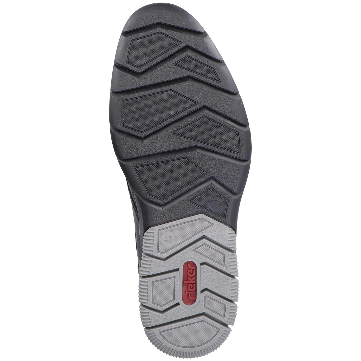 Rieker 14450-00 Dustin 50 Men's Walking Shoes Black Synthetic - Image 4