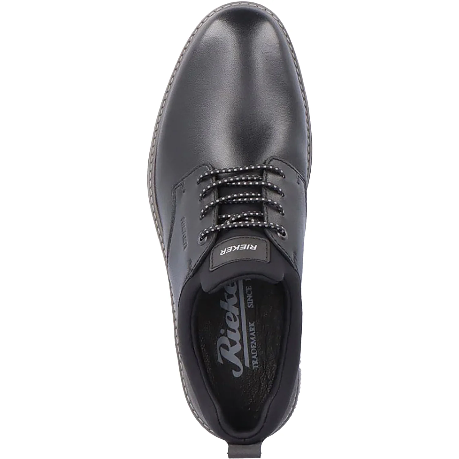 Rieker 14454-01 Men's Dress Shoes Black/Black/Black Leather - Image 2