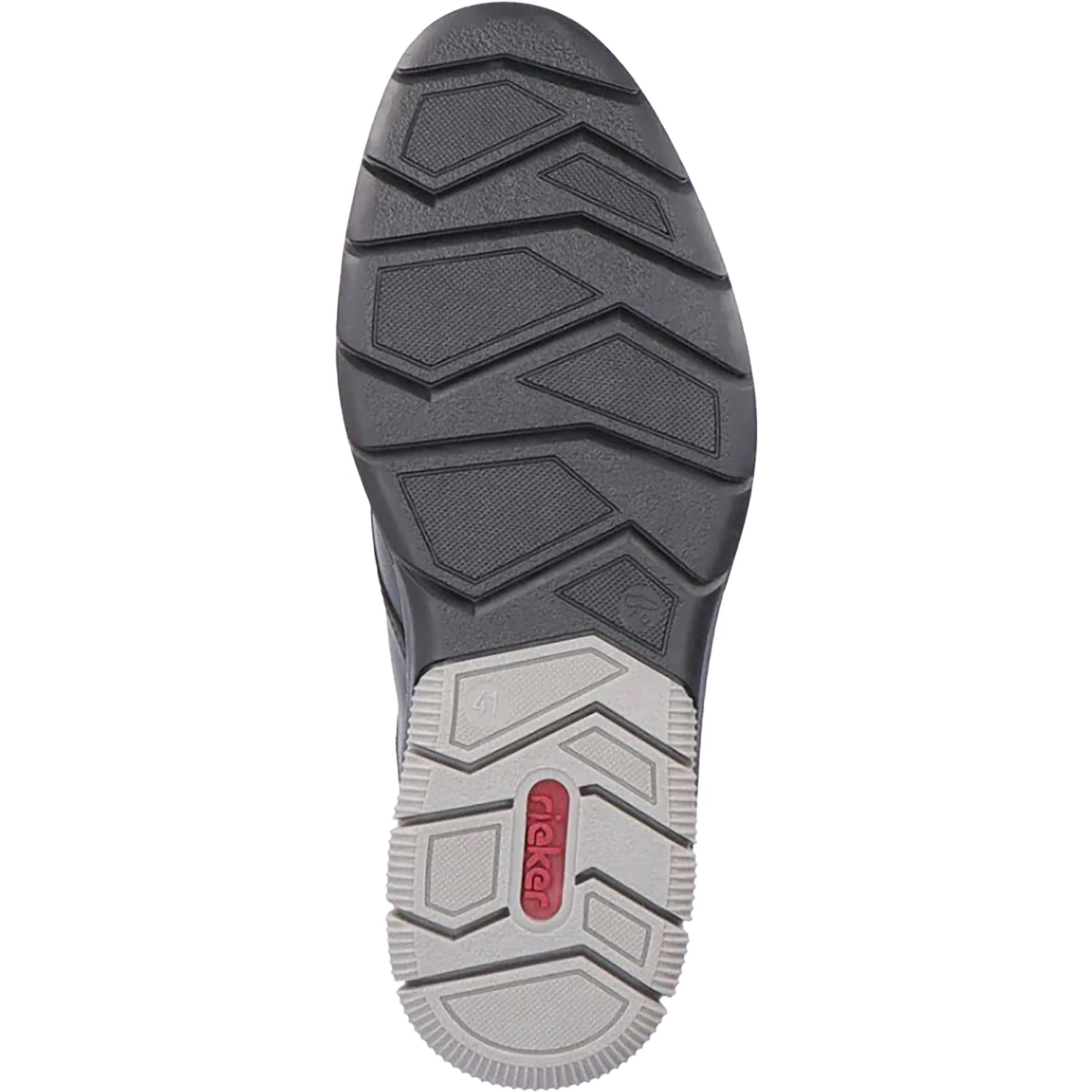 Rieker 14454-01 Men's Dress Shoes Black/Black/Black Leather - Image 3