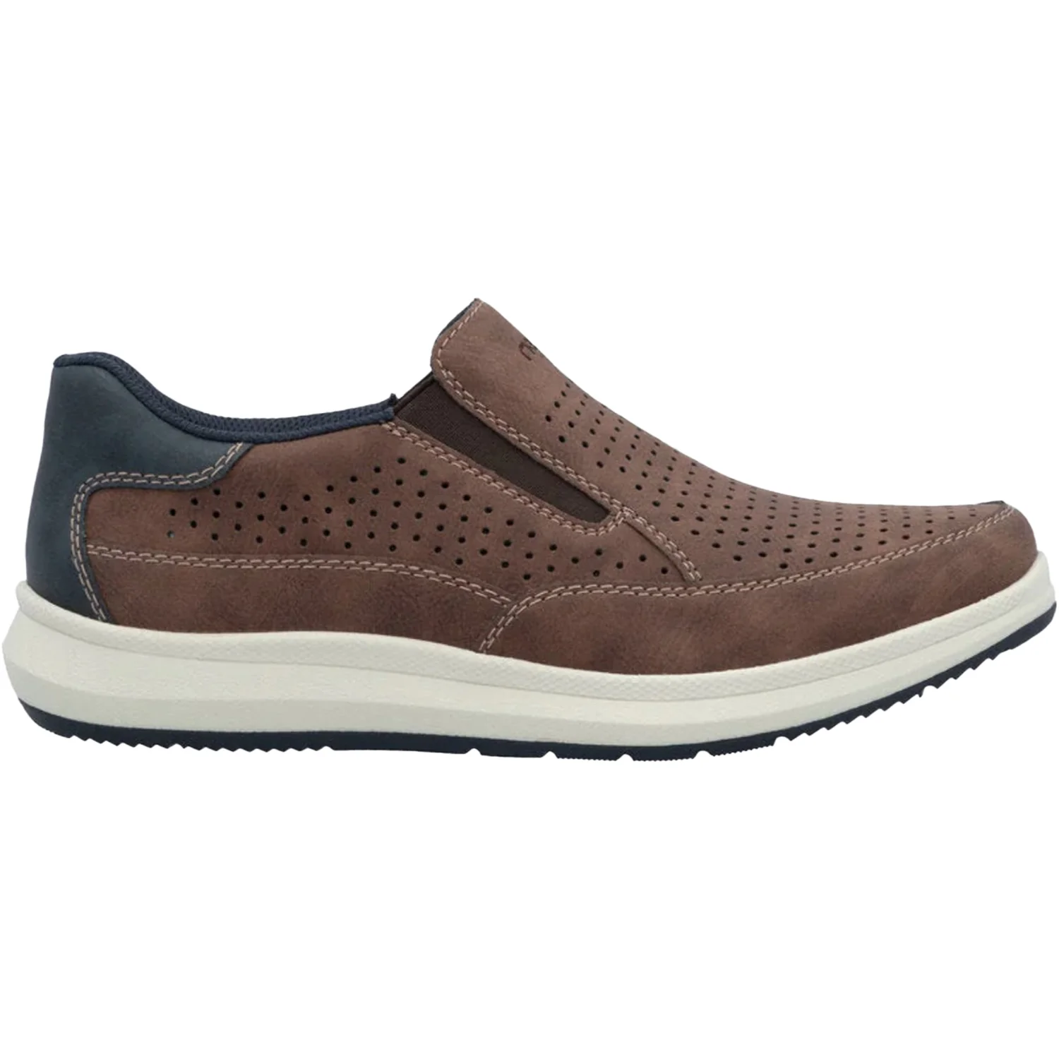Rieker 16952-24 Reinhard 52 Perfed Vegan Men's Slip Ons Tan