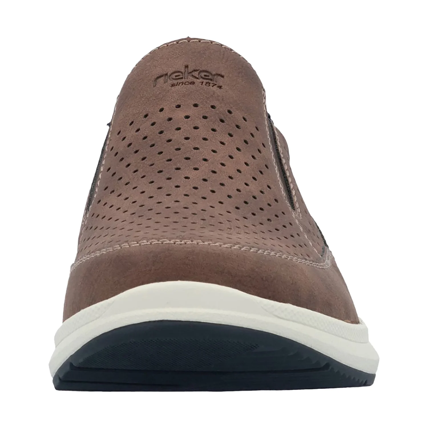 Rieker 16952-24 Reinhard 52 Perfed Vegan Men's Slip Ons Tan - Image 5
