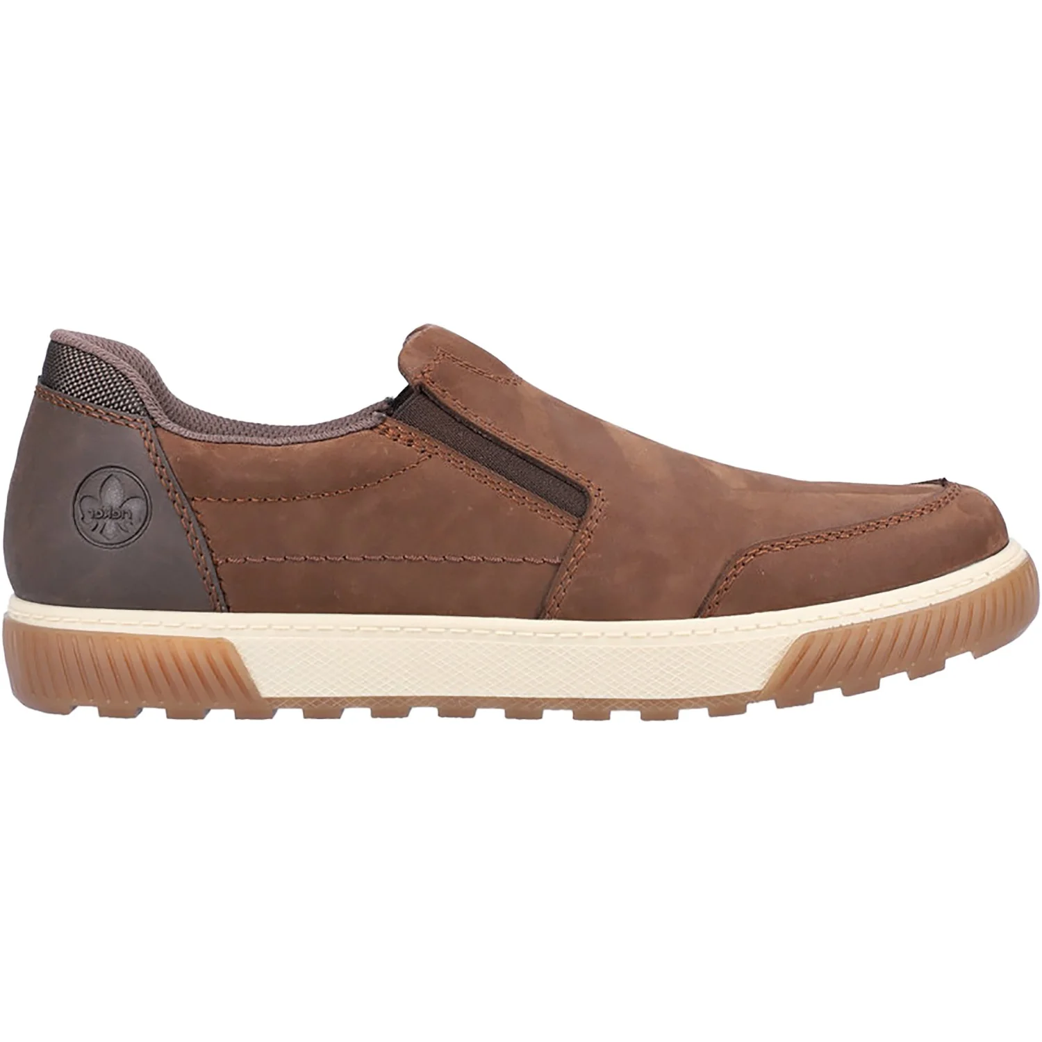 Rieker 18951-25 Rex 51 Men's Slip Ons Cigar/Moro/Braun-Schwarz