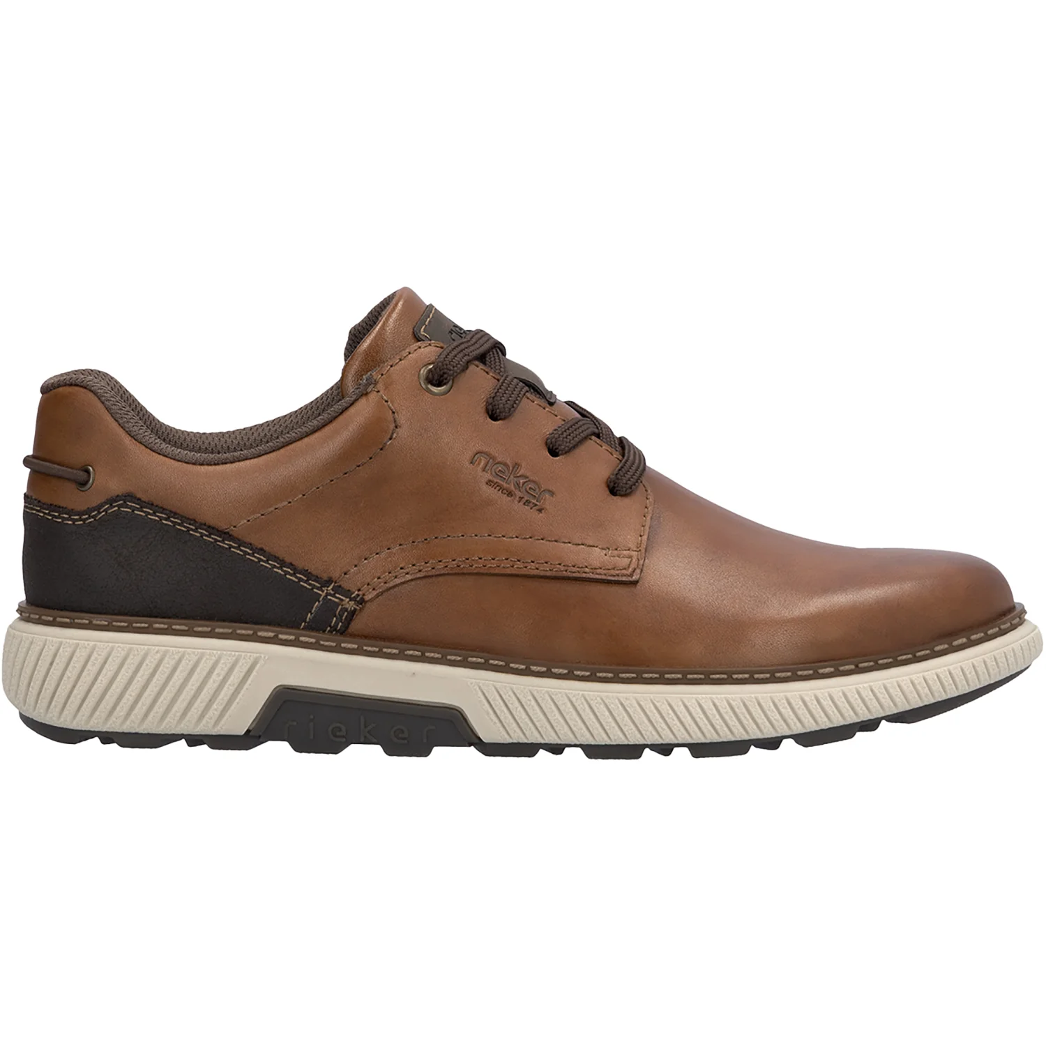 Rieker B3313-24 Stan Men's Lace Up Shoes Muskat/Braun/Schoko Leather