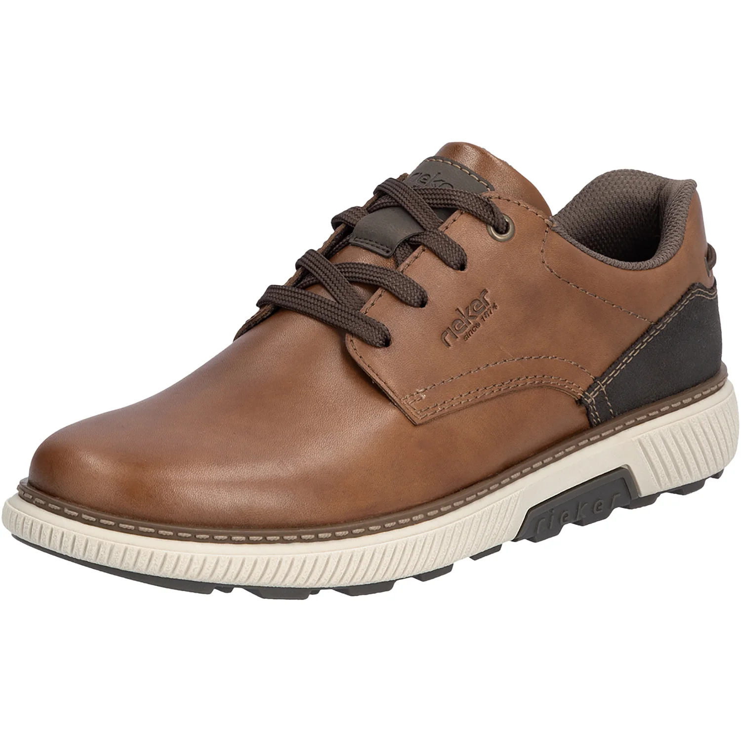 Rieker B3313-24 Stan Men's Lace Up Shoes Muskat/Braun/Schoko Leather - Image 5