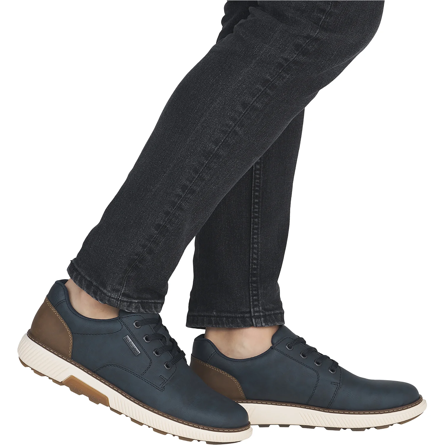 Rieker B3317-14 Stan Men's Lace Up Shoes Midnight/Muss/Lake - Image 6