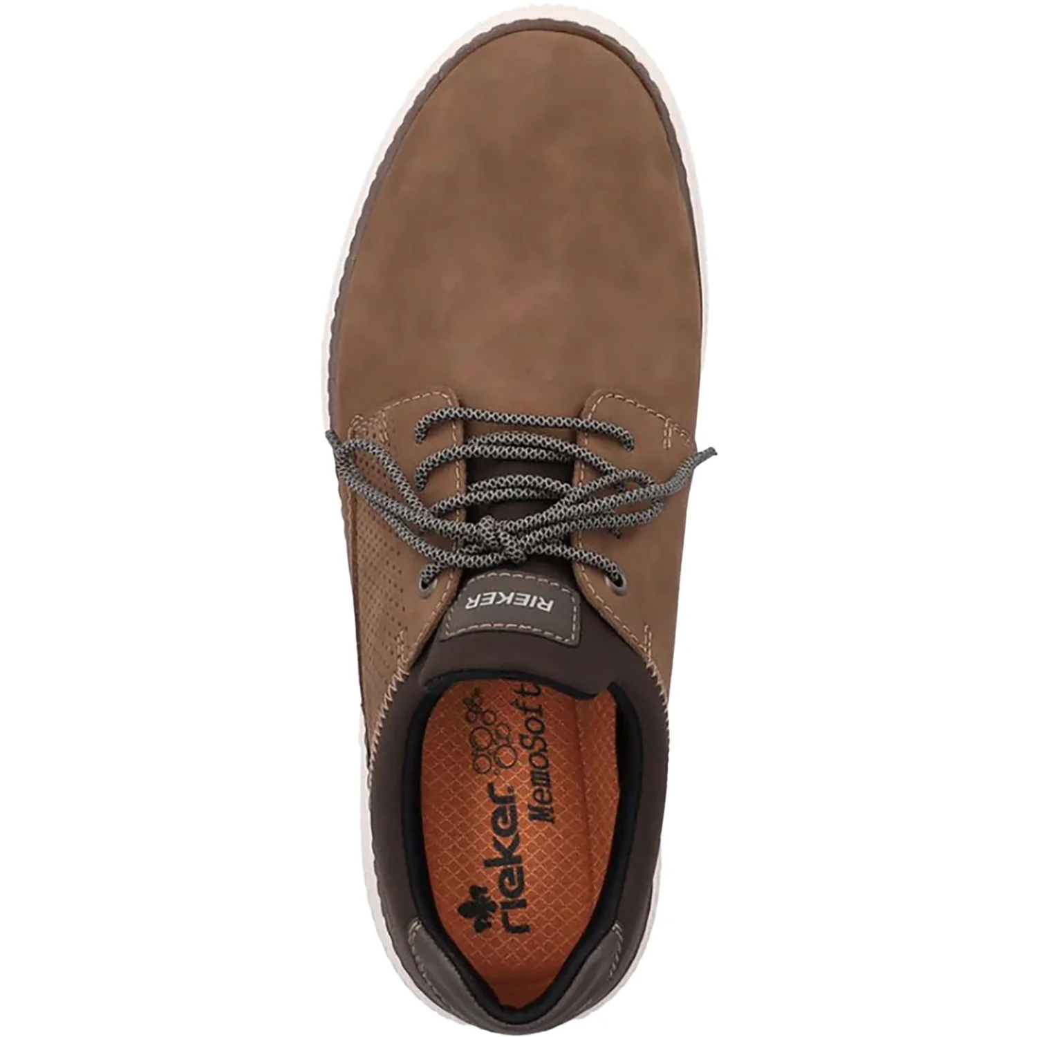 Rieker B3355-24 Men's Shoes Brown/Schoko/Braun Leather/Nubuck - Image 2