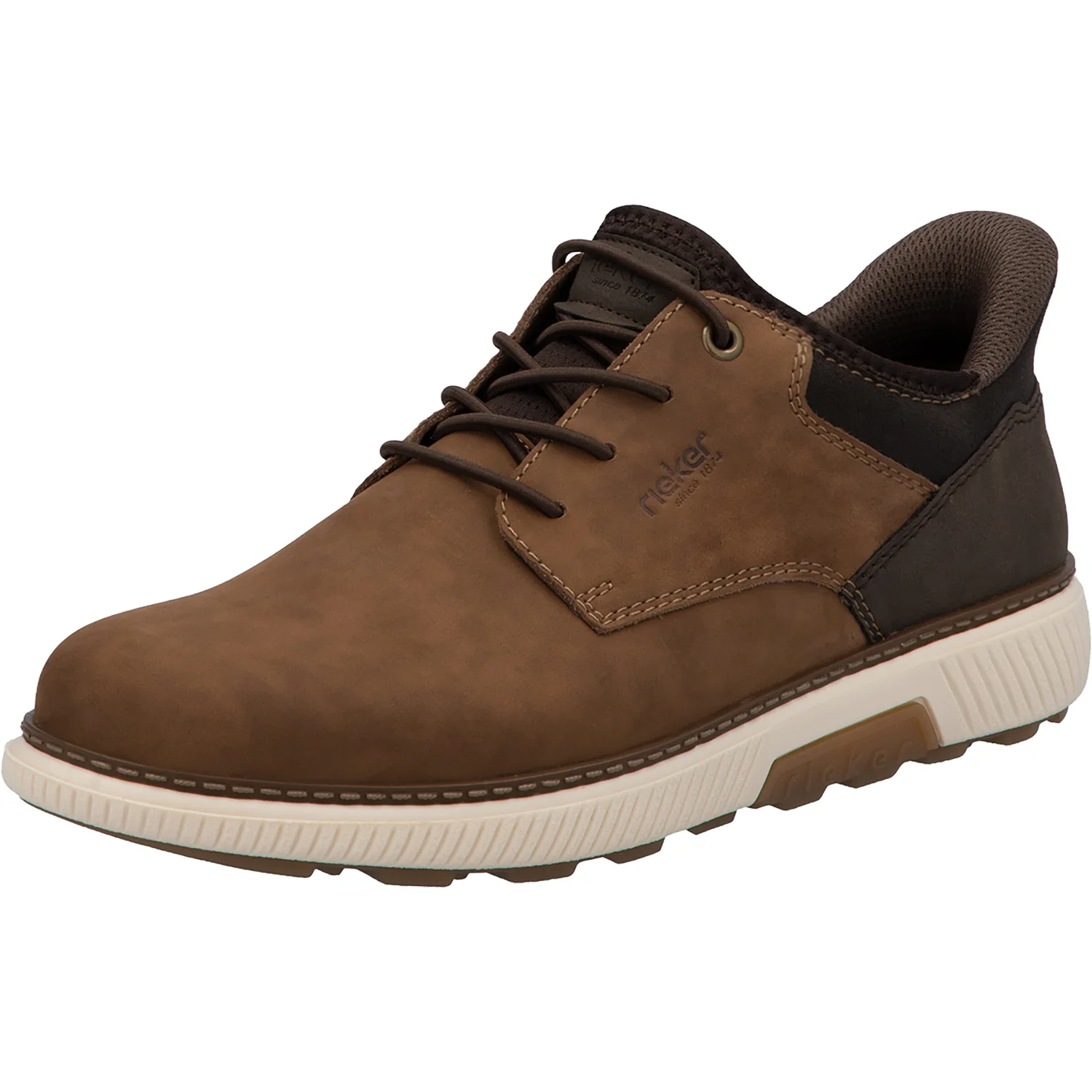 Rieker B3357-24 Hands-Free Men's Hands-Free Lace Up Shoes Brown - Image 5