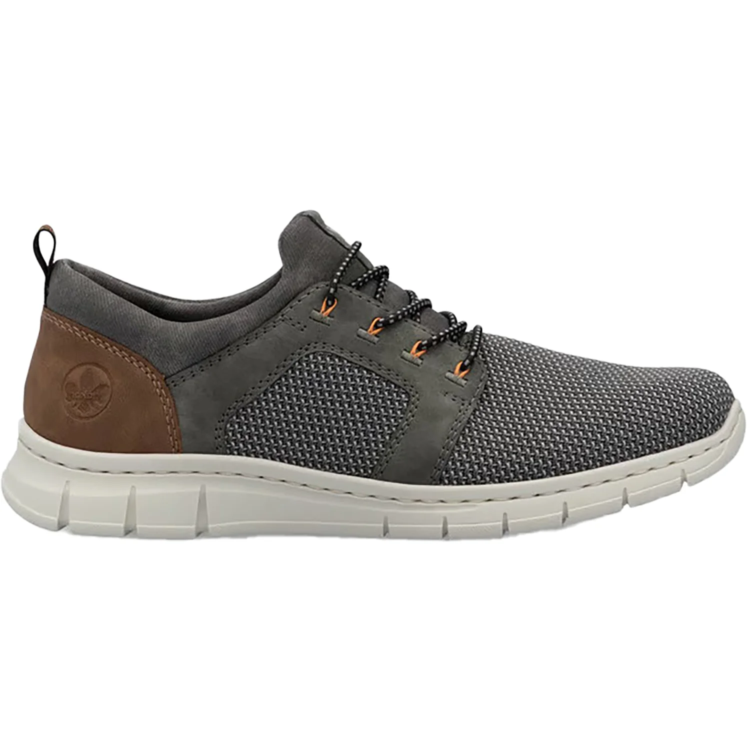 Rieker B7796-42 Men's Walking Shoes Stein/Smoke/Mandel Stretch Mesh