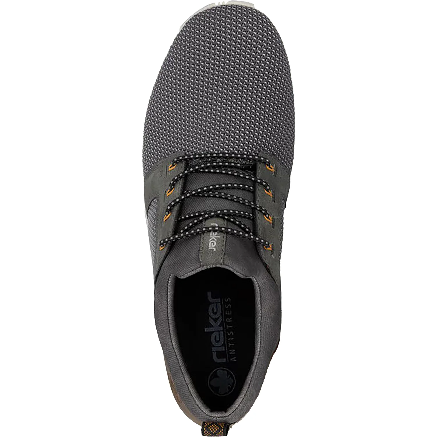Rieker B7796-42 Men's Walking Shoes Stein/Smoke/Mandel Stretch Mesh - Image 2