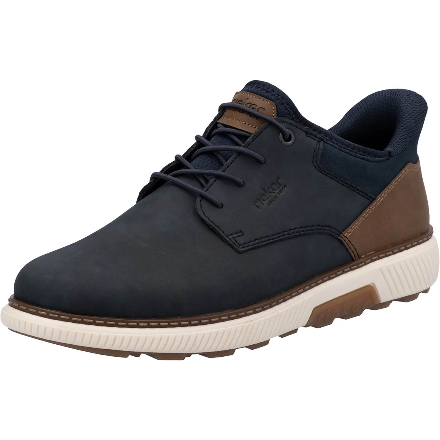 Rieker Hands-Free Men's Lace Up Shoes Slip Ons Midnight/Pazifik - Image 5